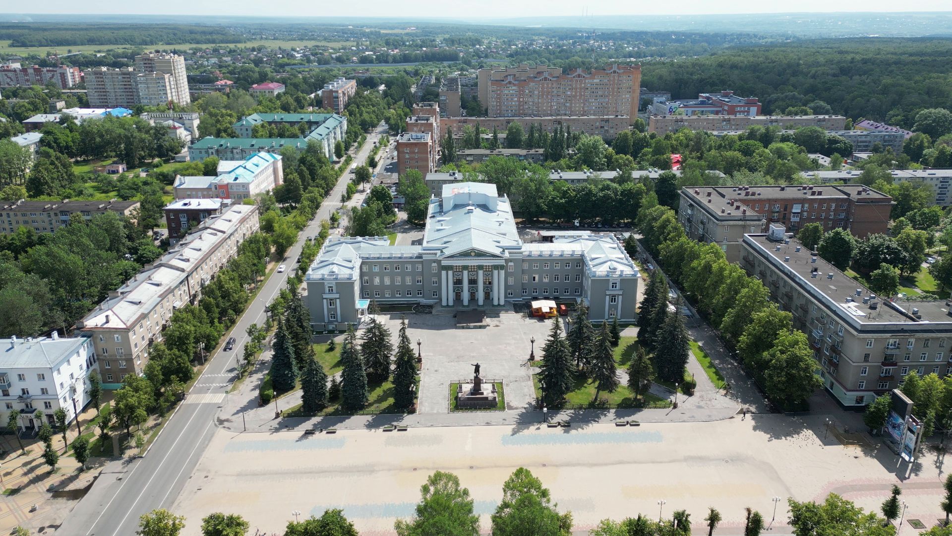 ступино, дк, дворец, ремонт,видео с коптера,