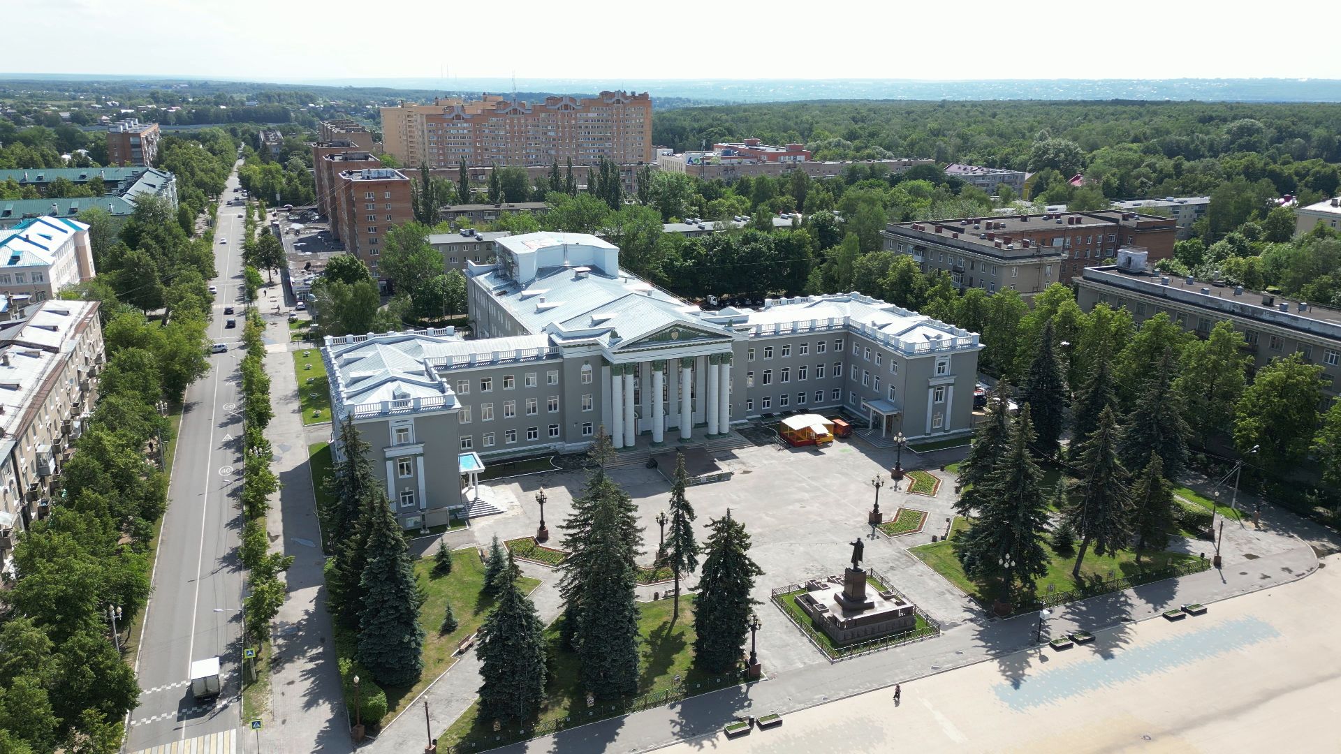 ступино, дк, дворец, ремонт,видео с коптера,