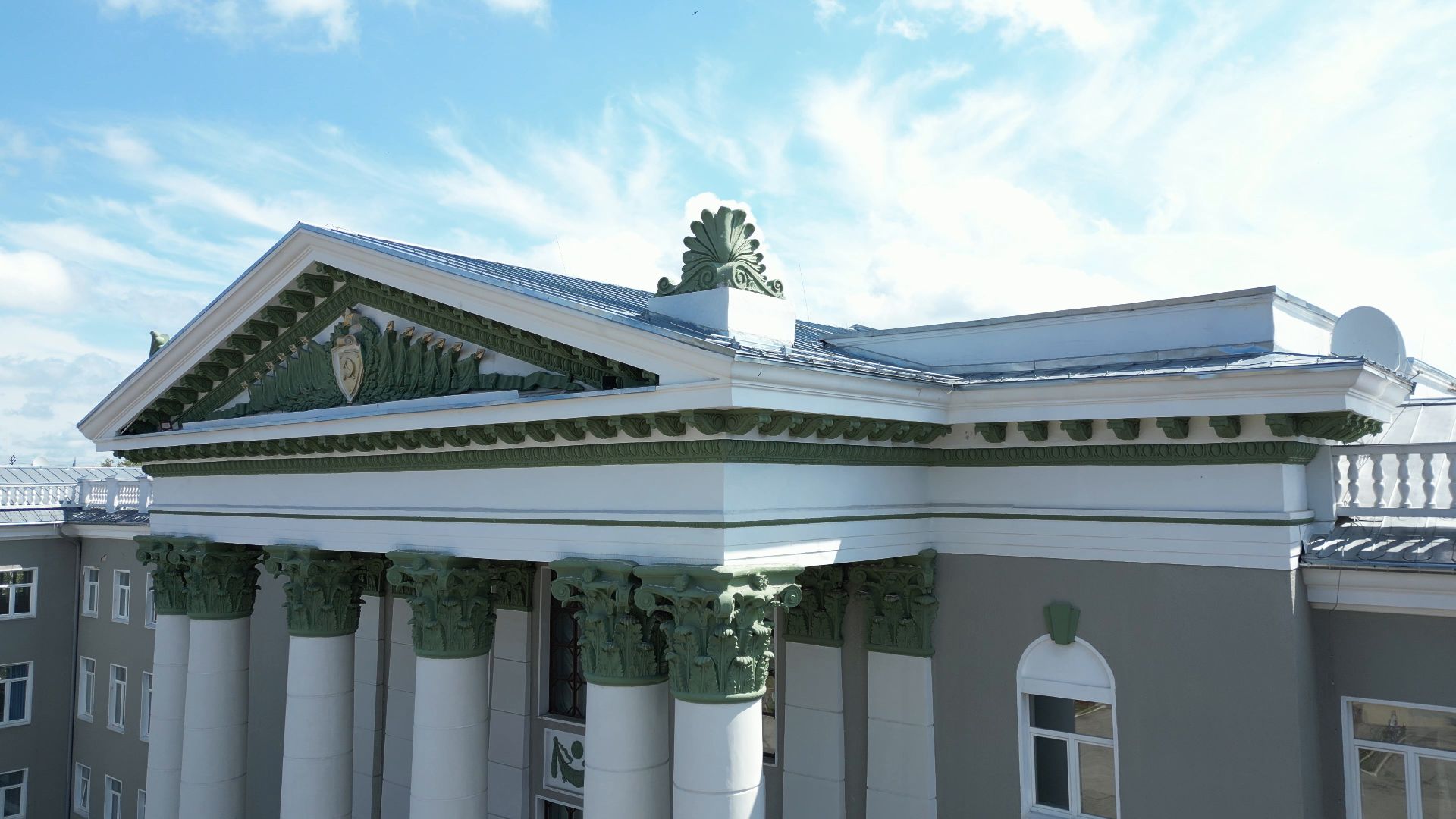 ступино, дк, дворец, ремонт,видео с коптера,