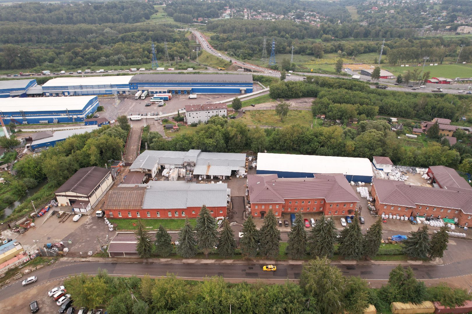 яхрома, ткацкая, фабрика,видео с коптера,