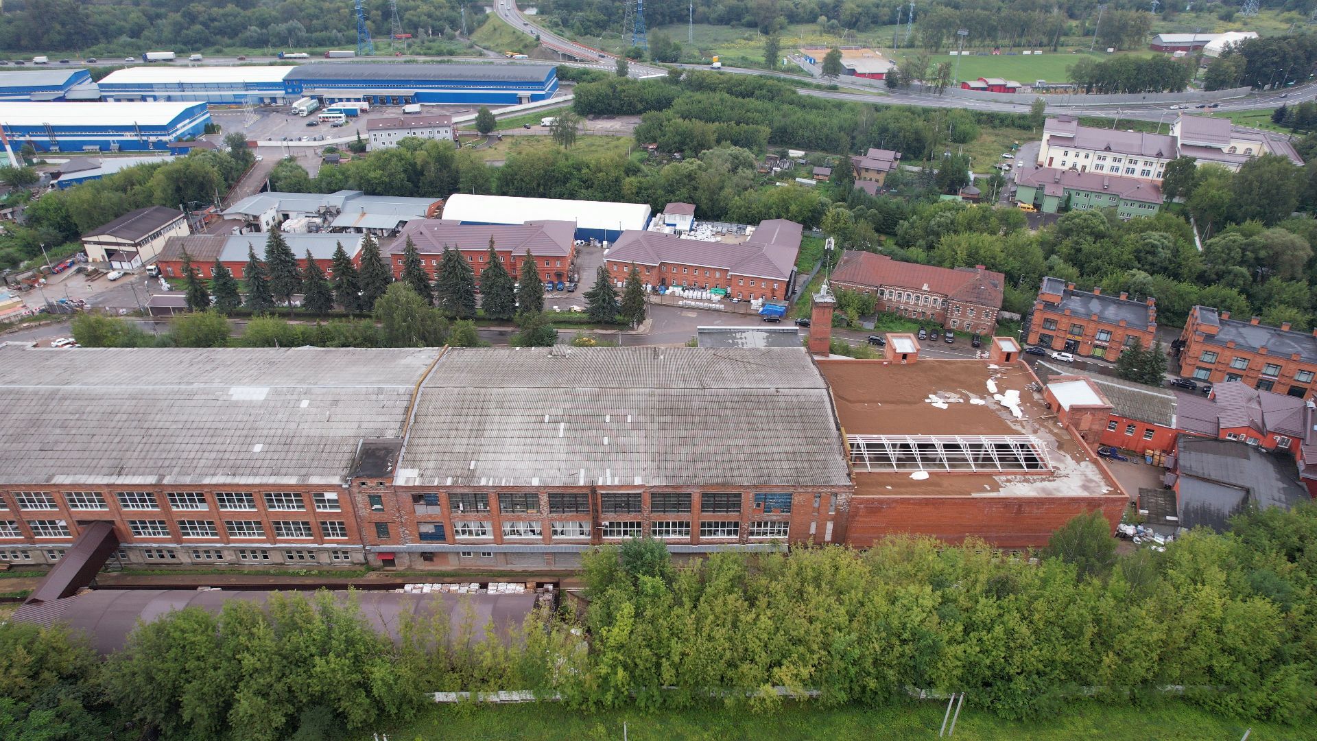 яхрома, ткацкая, фабрика,видео с коптера,