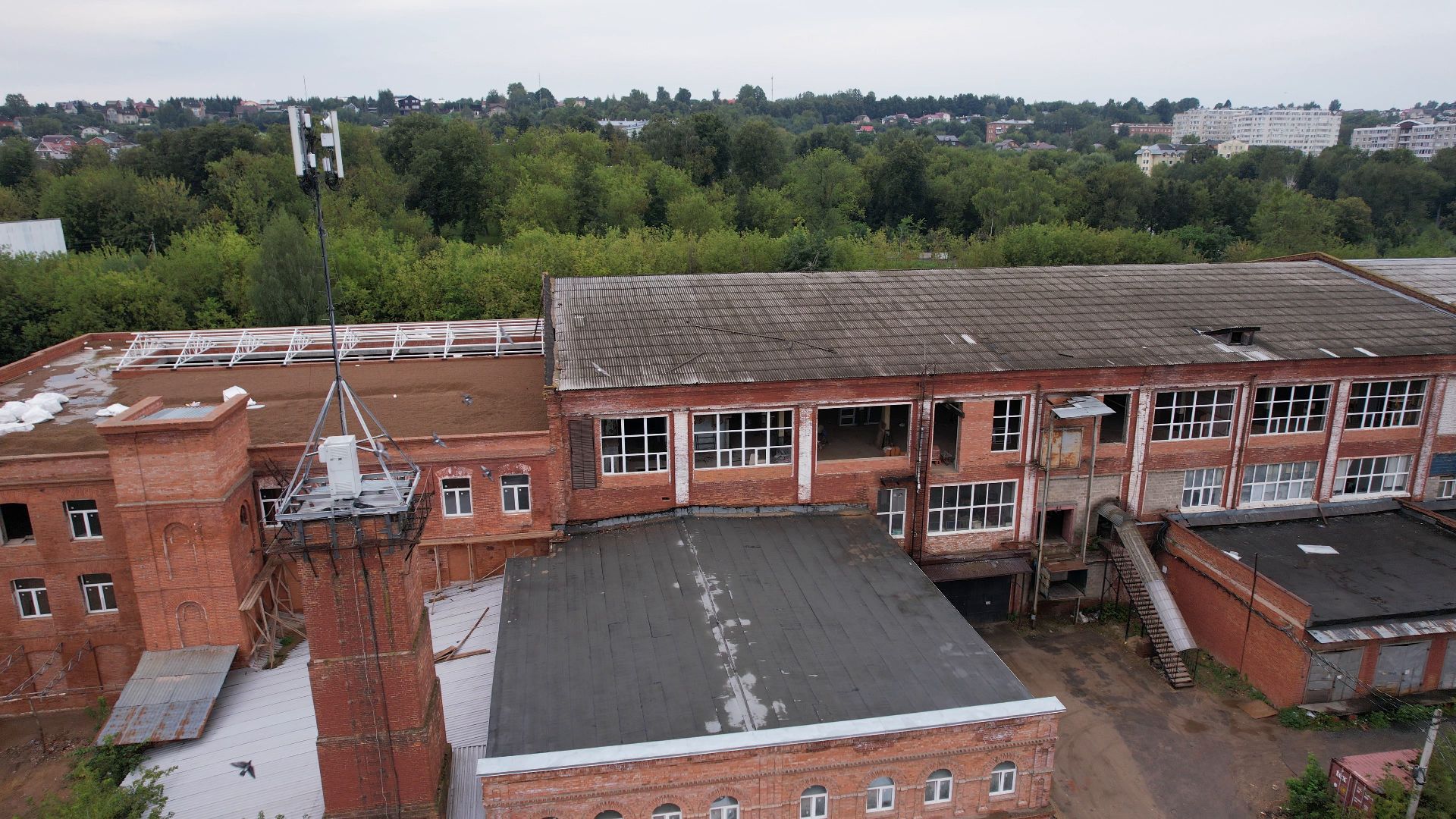 яхрома, ткацкая, фабрика,видео с коптера,