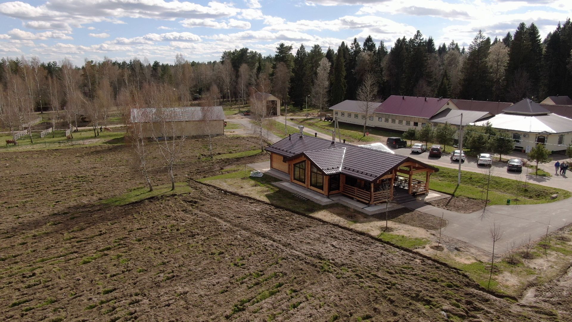 талдом, ферма, козы,видео с коптера,