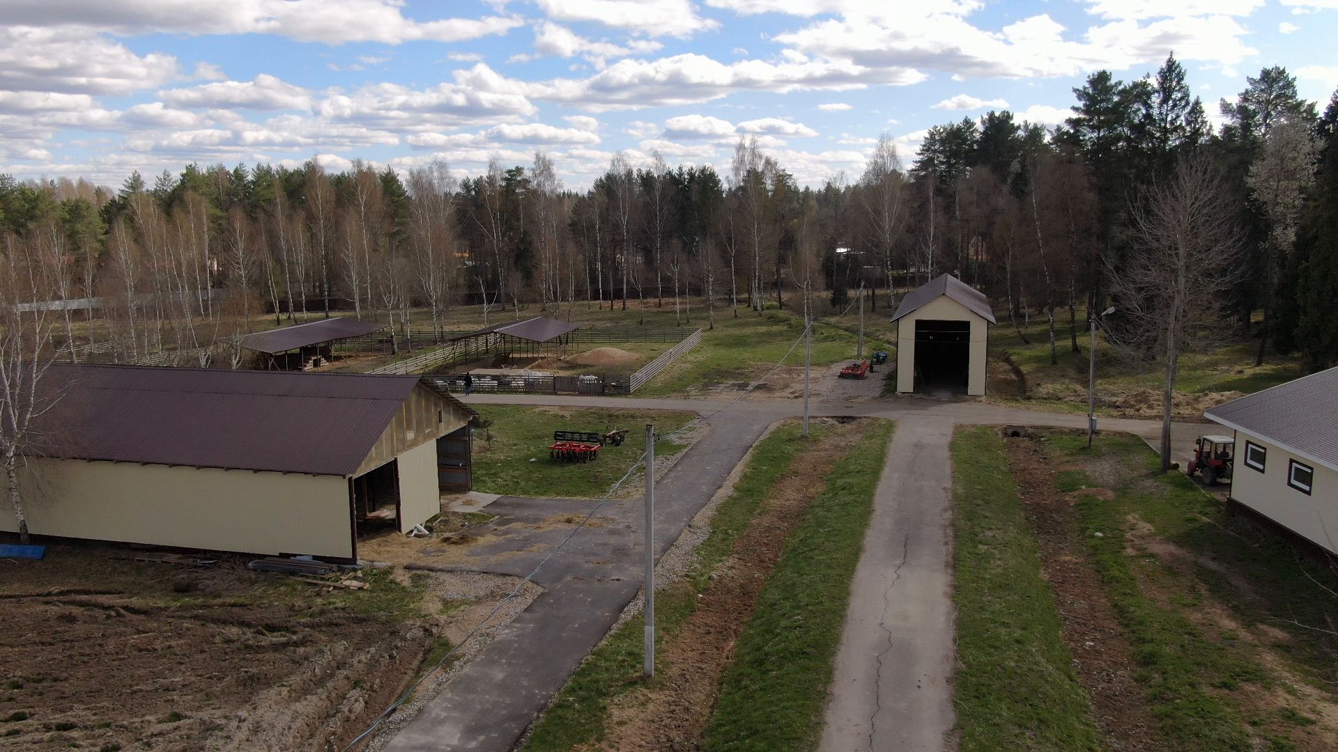 талдом, ферма, козы,видео с коптера,