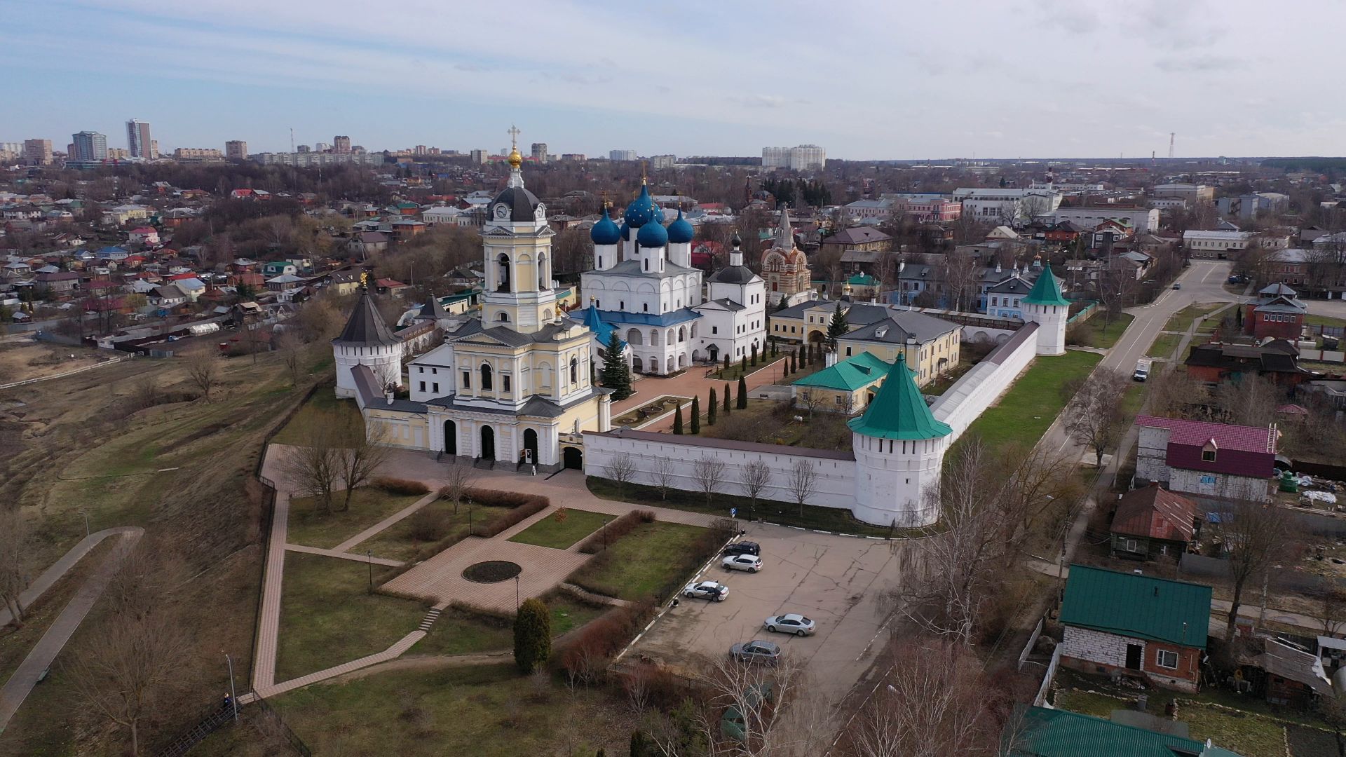 Серпухов, монастырь, культура,видео с коптера,