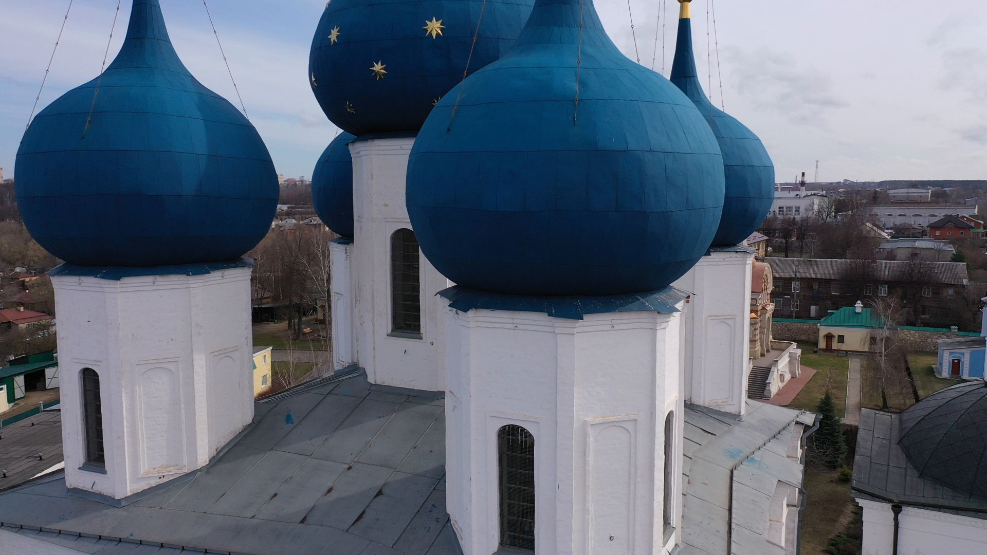 Серпухов, монастырь, культура,видео с коптера,