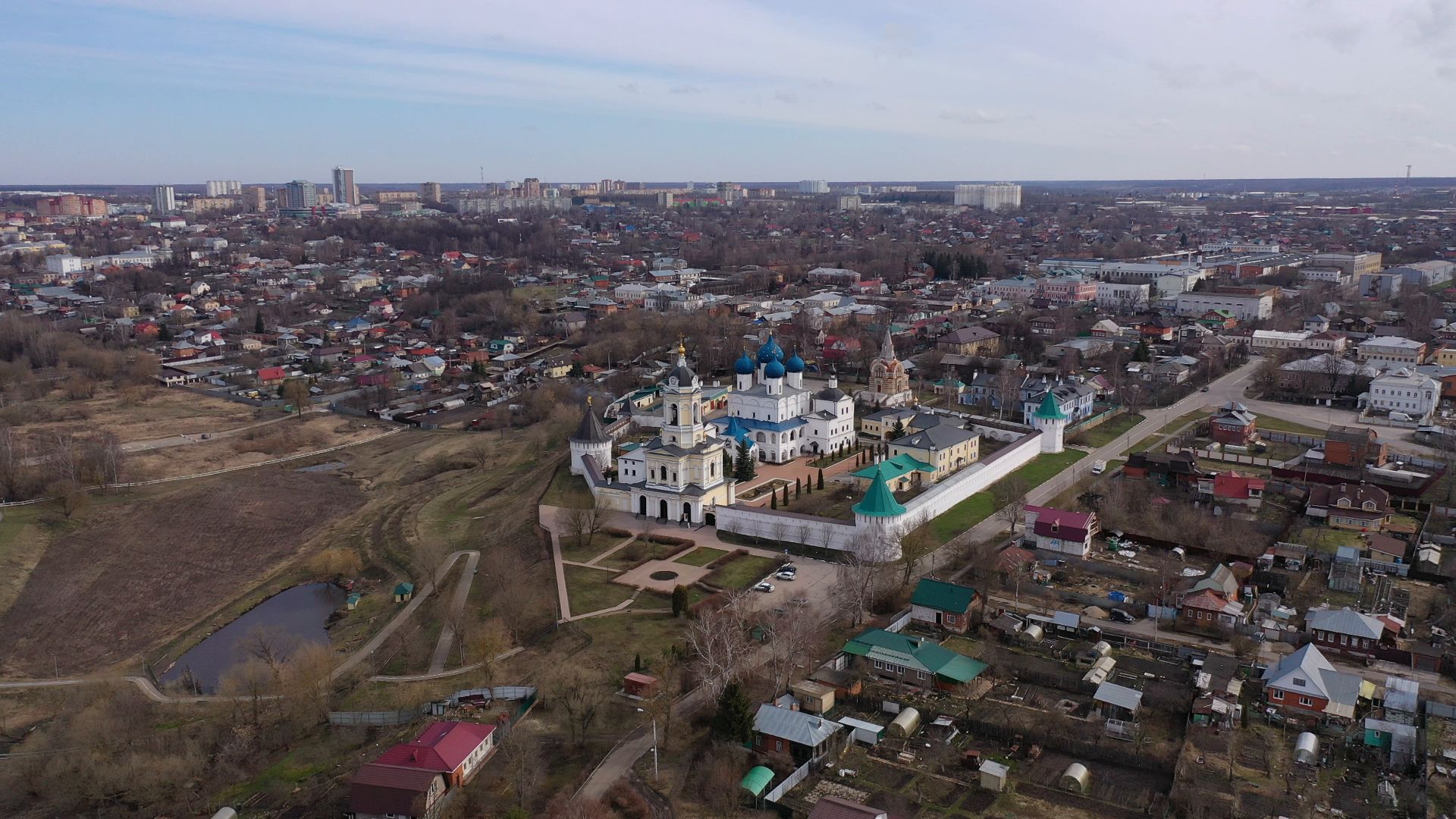 Серпухов, монастырь, культура,видео с коптера,