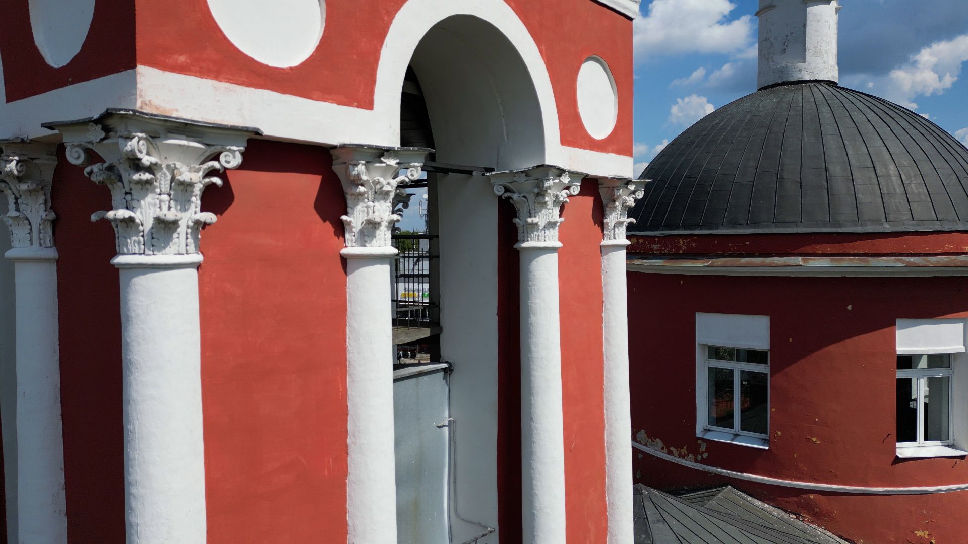 храм, лыткарино, петропавловский,видео с коптера,