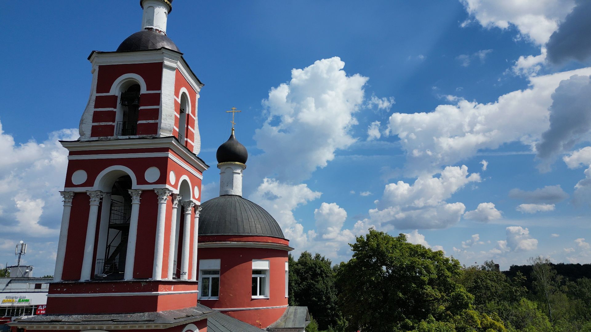 храм, лыткарино, петропавловский,видео с коптера,