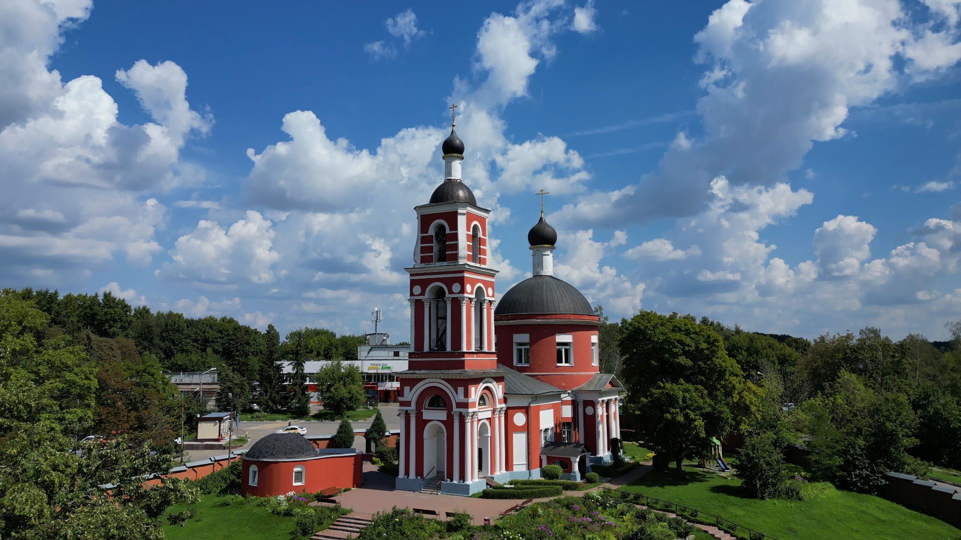 храм, лыткарино, петропавловский,видео с коптера,