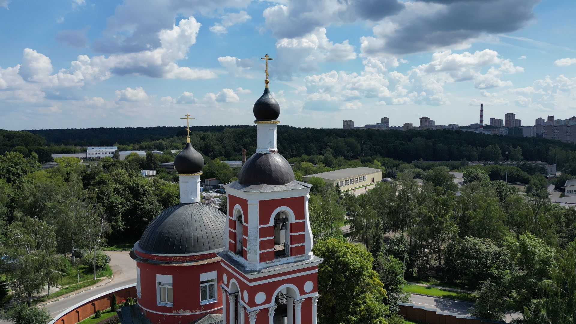 храм, лыткарино, петропавловский,видео с коптера,