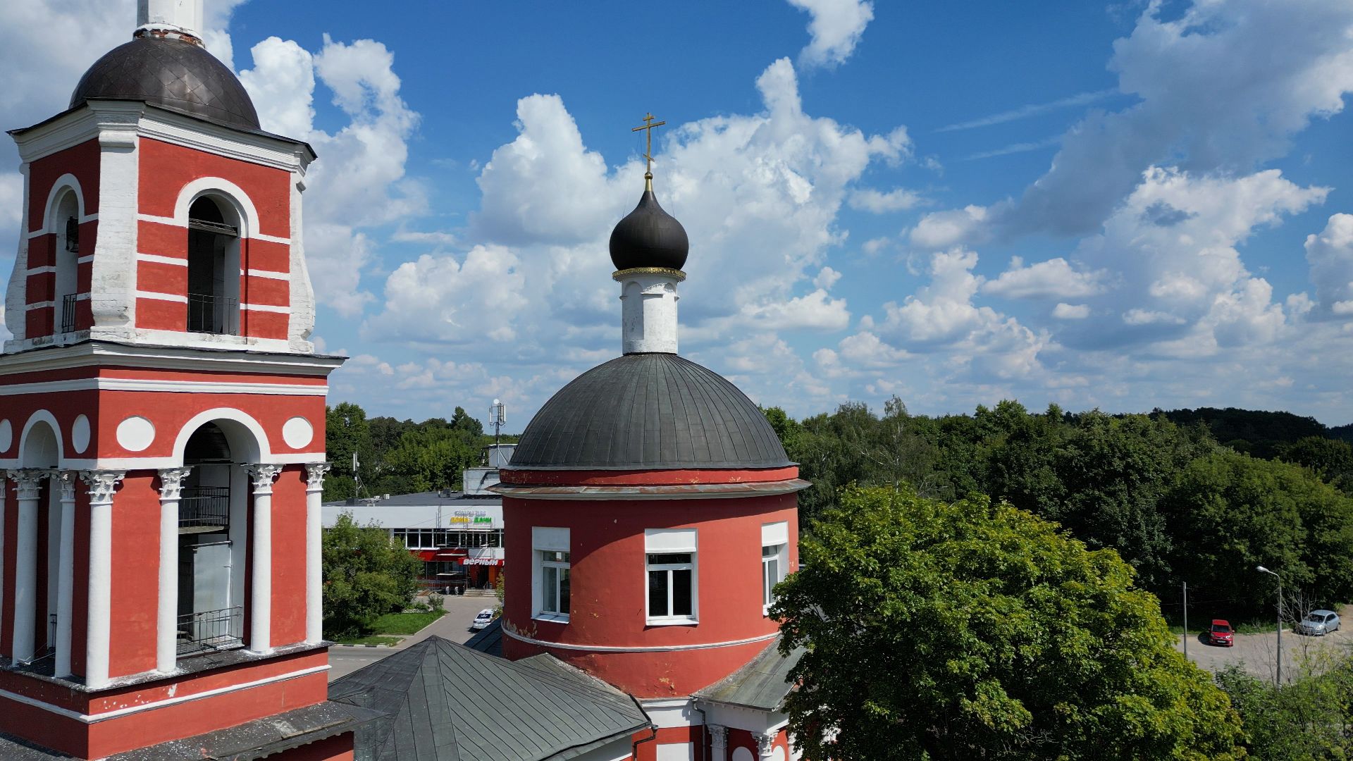 храм, лыткарино, петропавловский,видео с коптера,