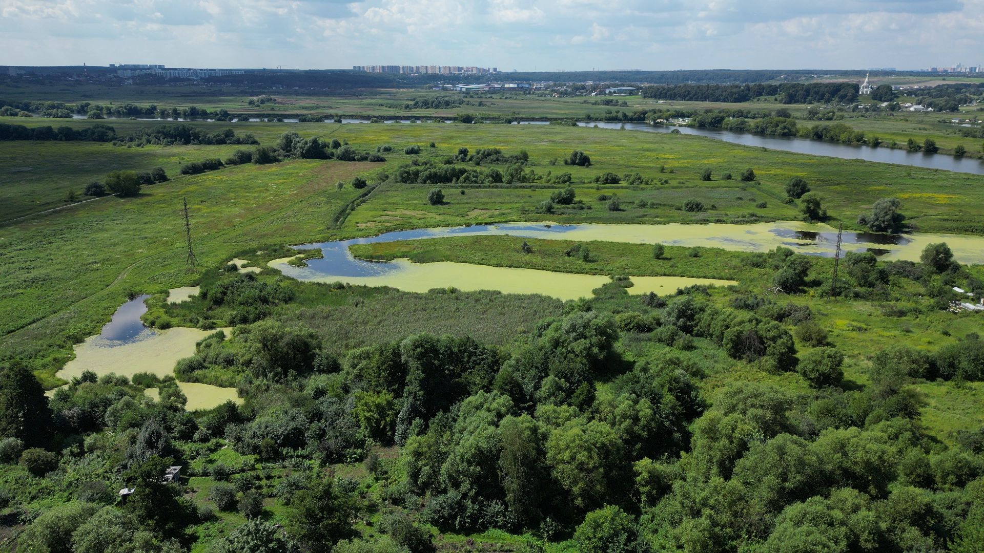 лыткарино, церковь, петровское,видео с коптера,
