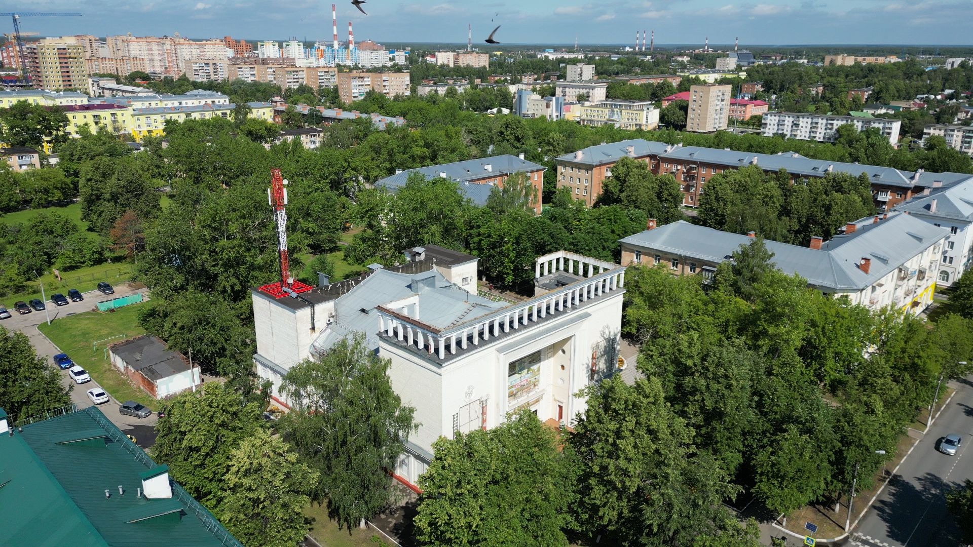 ступино, дом культуры, металлург,видео с коптера,