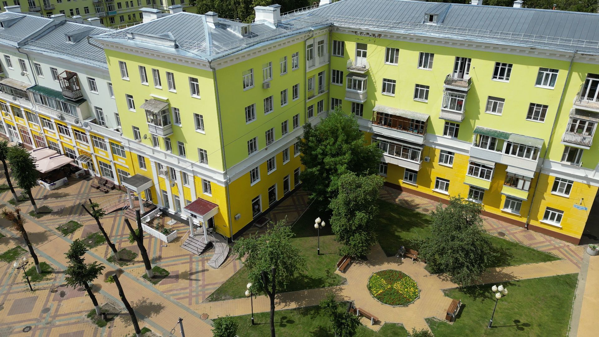 ступино, дома, проспект,видео с коптера,