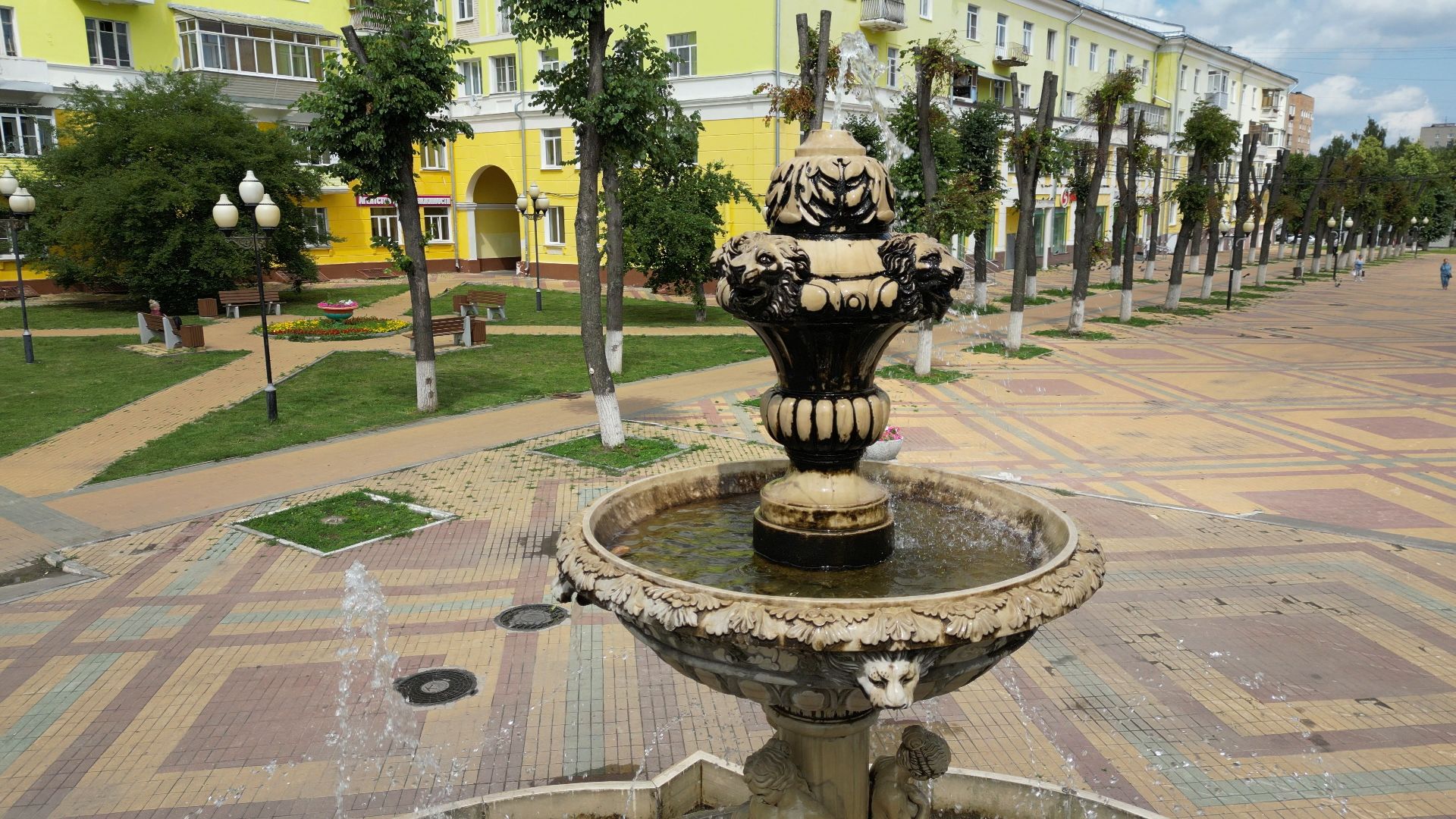 ступино, дома, проспект,видео с коптера,