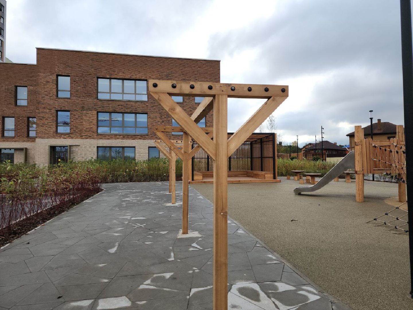 детский сад, строительство, социальный объект, сапроново, брусника,