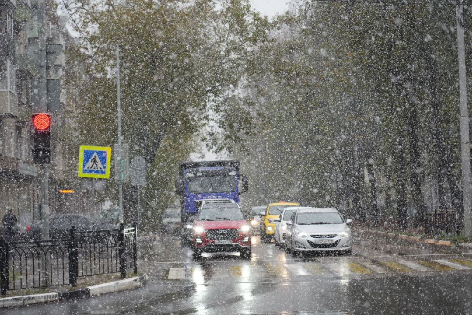 Сергиево-Посадский городской округ, Метель, Погода, Осень, Зима, Город,