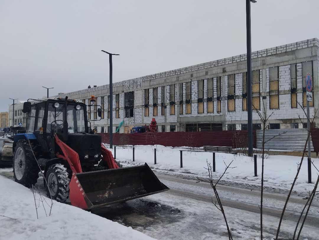 Строительство, школа