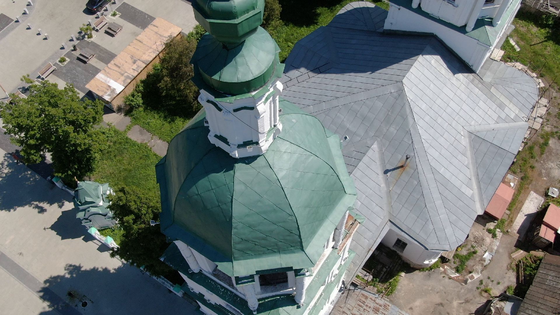 зарайск, культура, архитектура,видео с коптера,