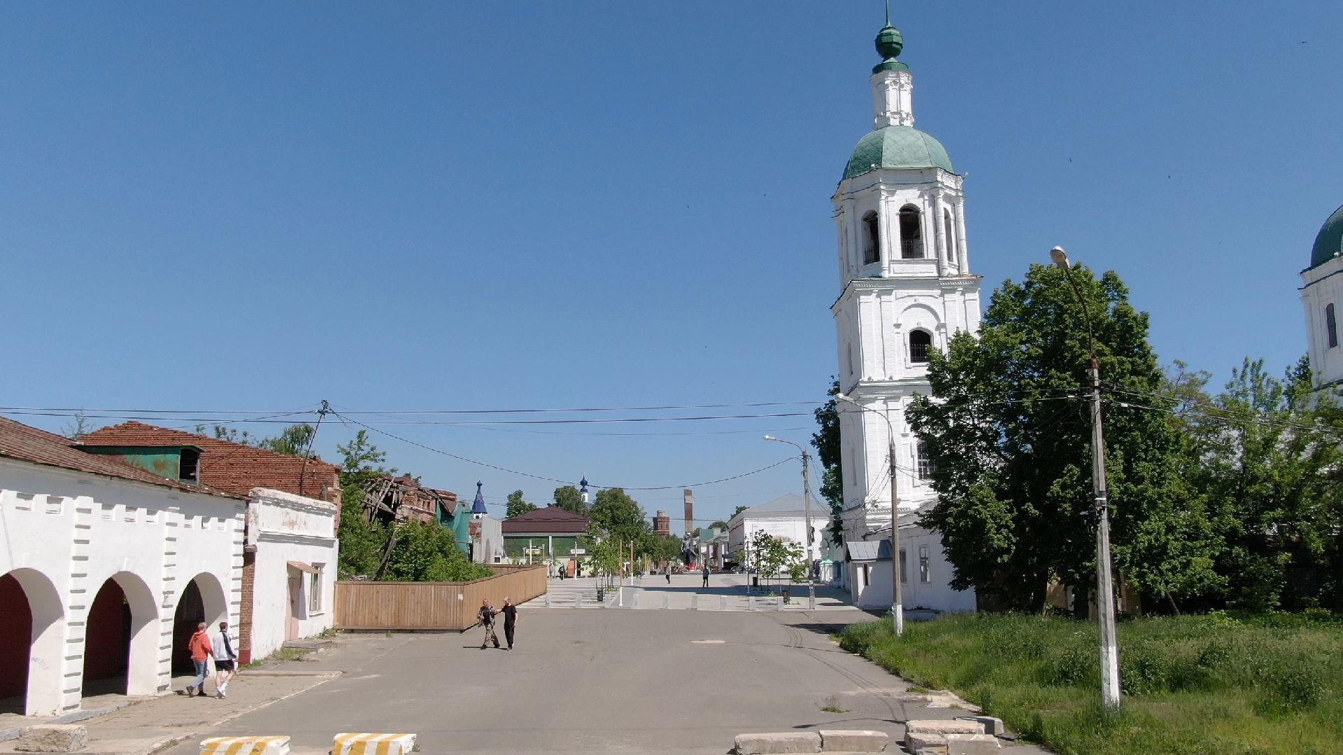 зарайск, культура, архитектура,видео с коптера,