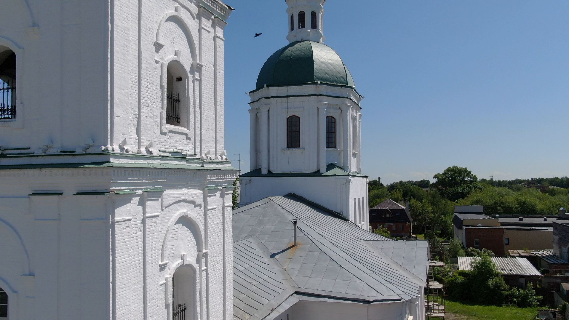 зарайск, культура, архитектура,видео с коптера,