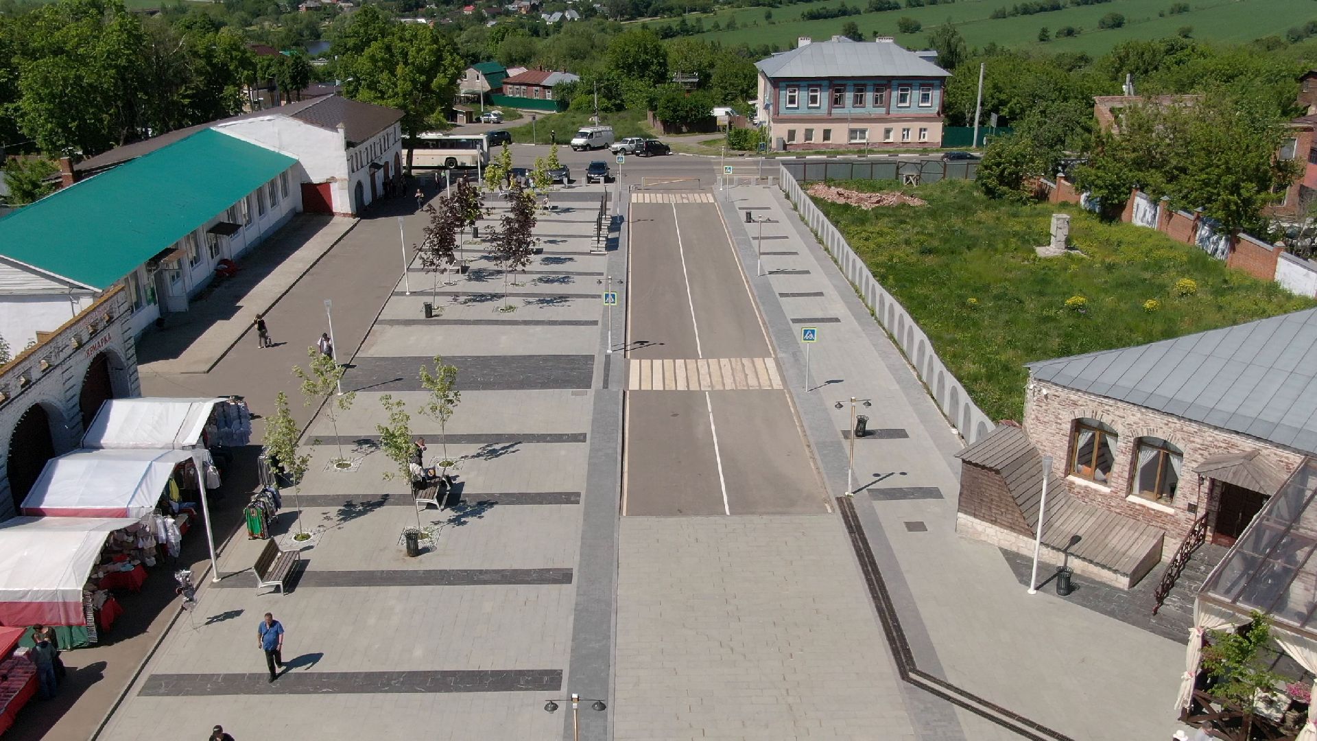 зарайск, культура, архитектура,видео с коптера,