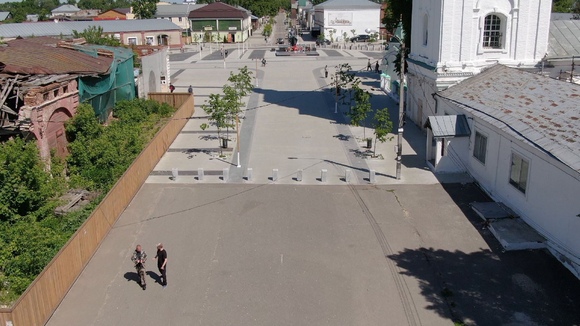 зарайск, культура, архитектура,видео с коптера,