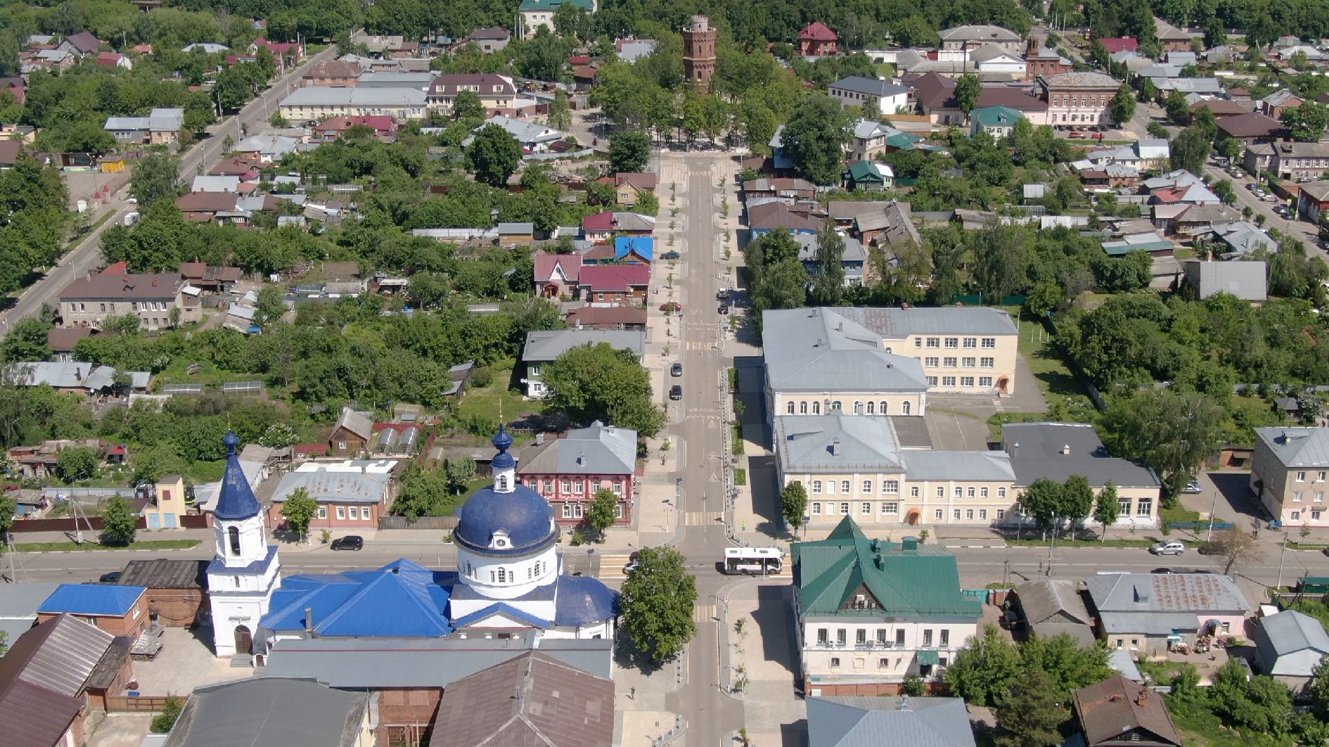 зарайск, культура, архитектура,видео с коптера,