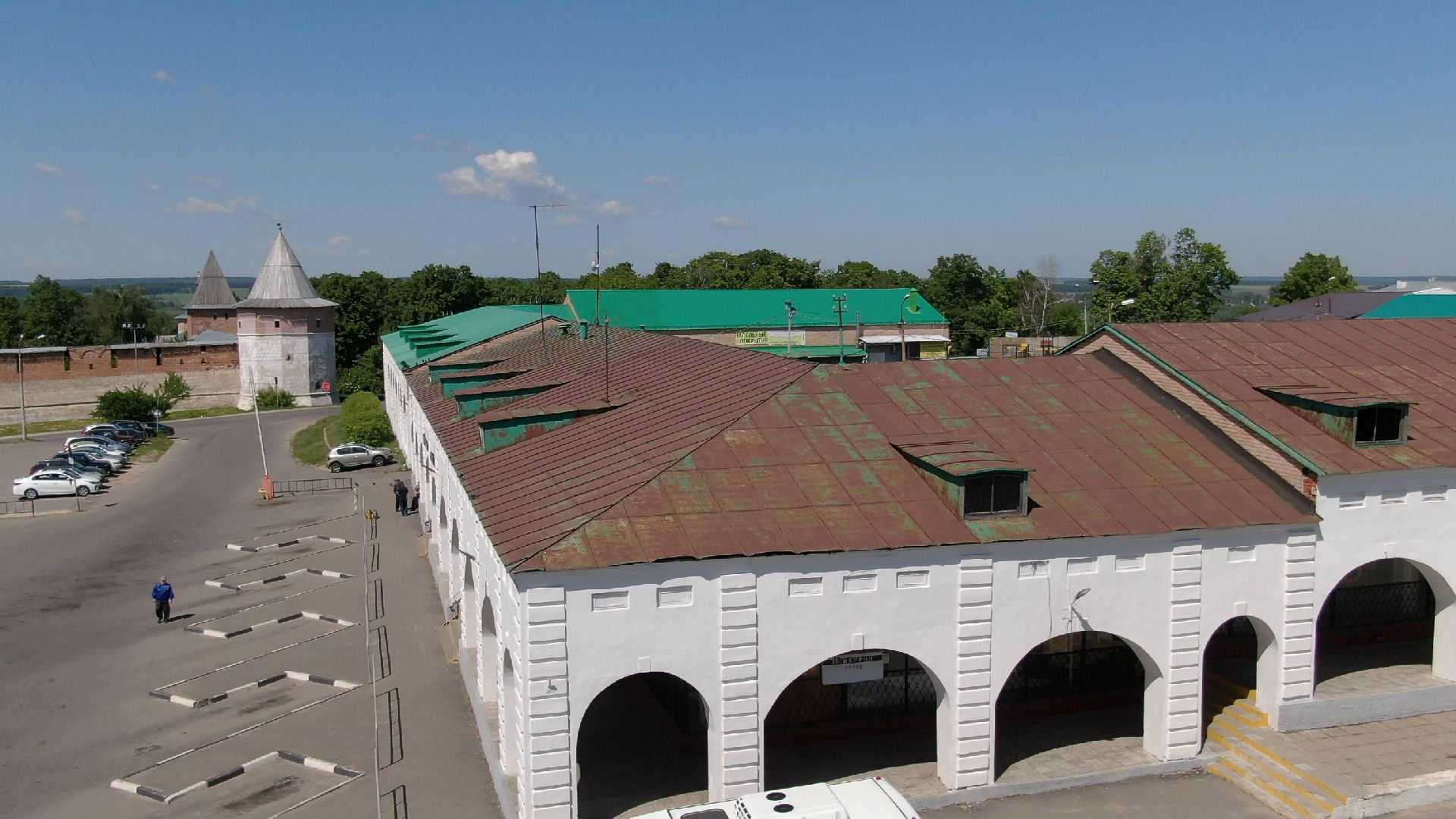 зарайск, культура, архитектура,видео с коптера,