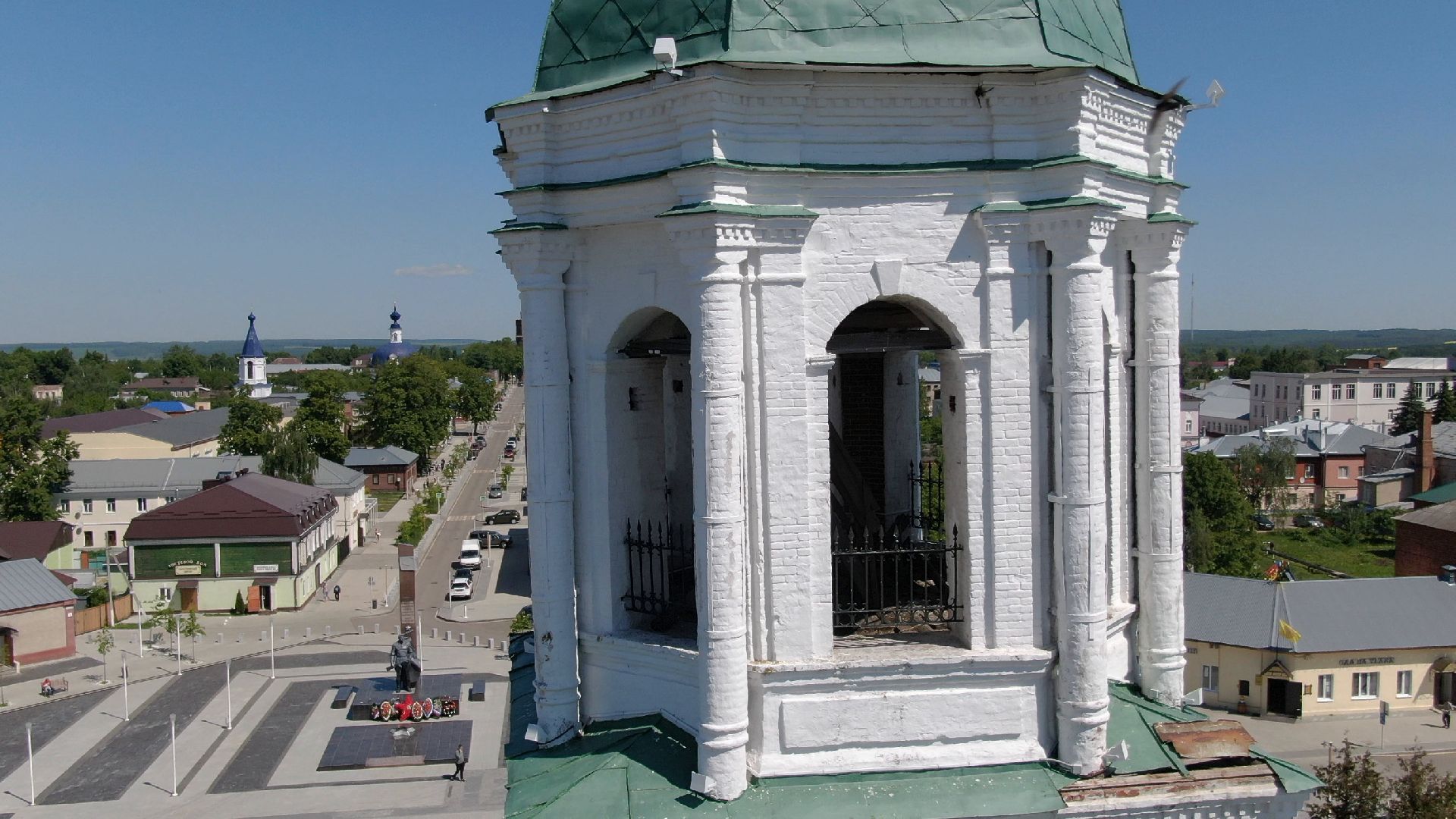 зарайск, культура, архитектура,видео с коптера,