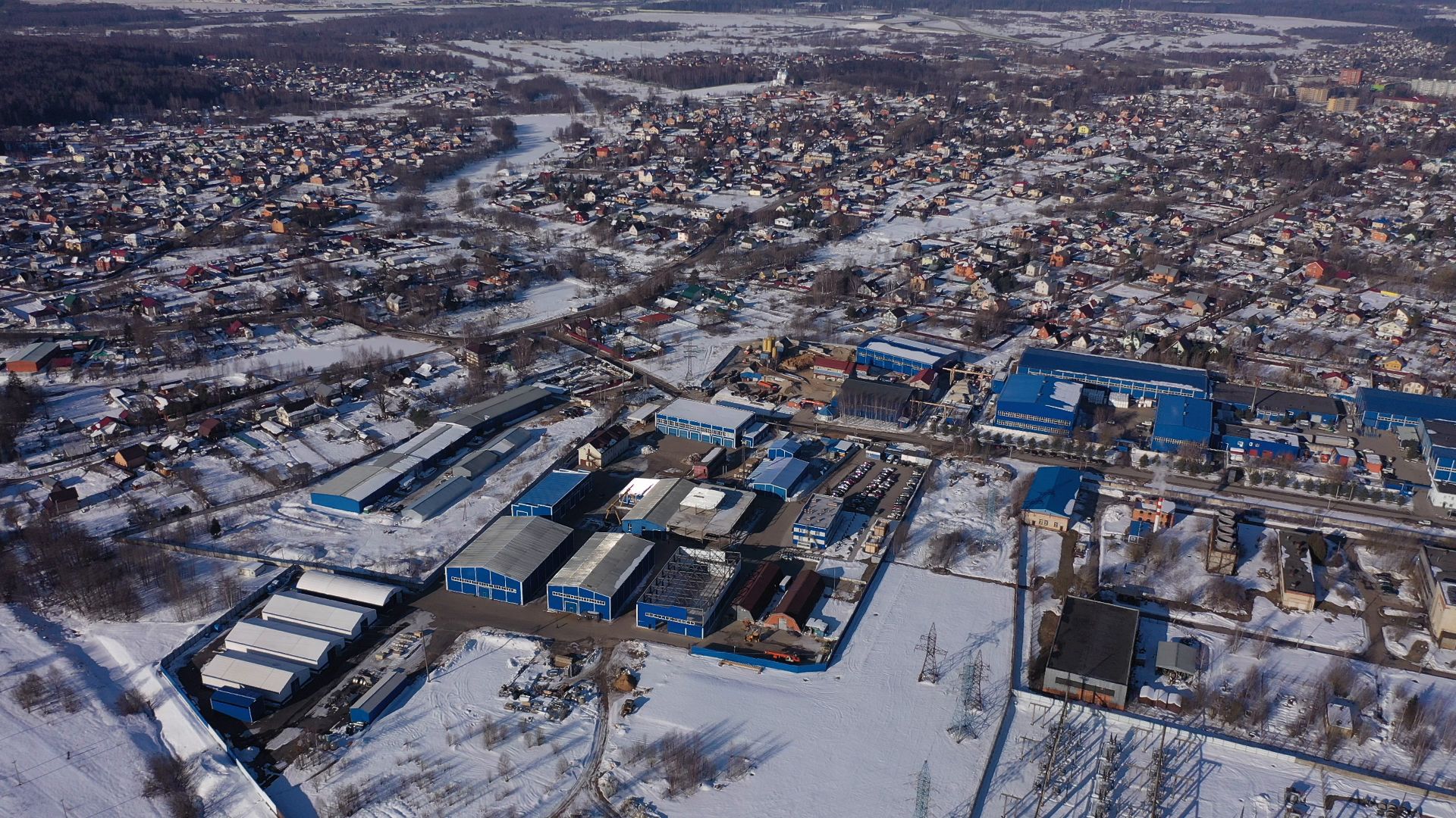 водоочистка, солнечногорск,видео с коптера,