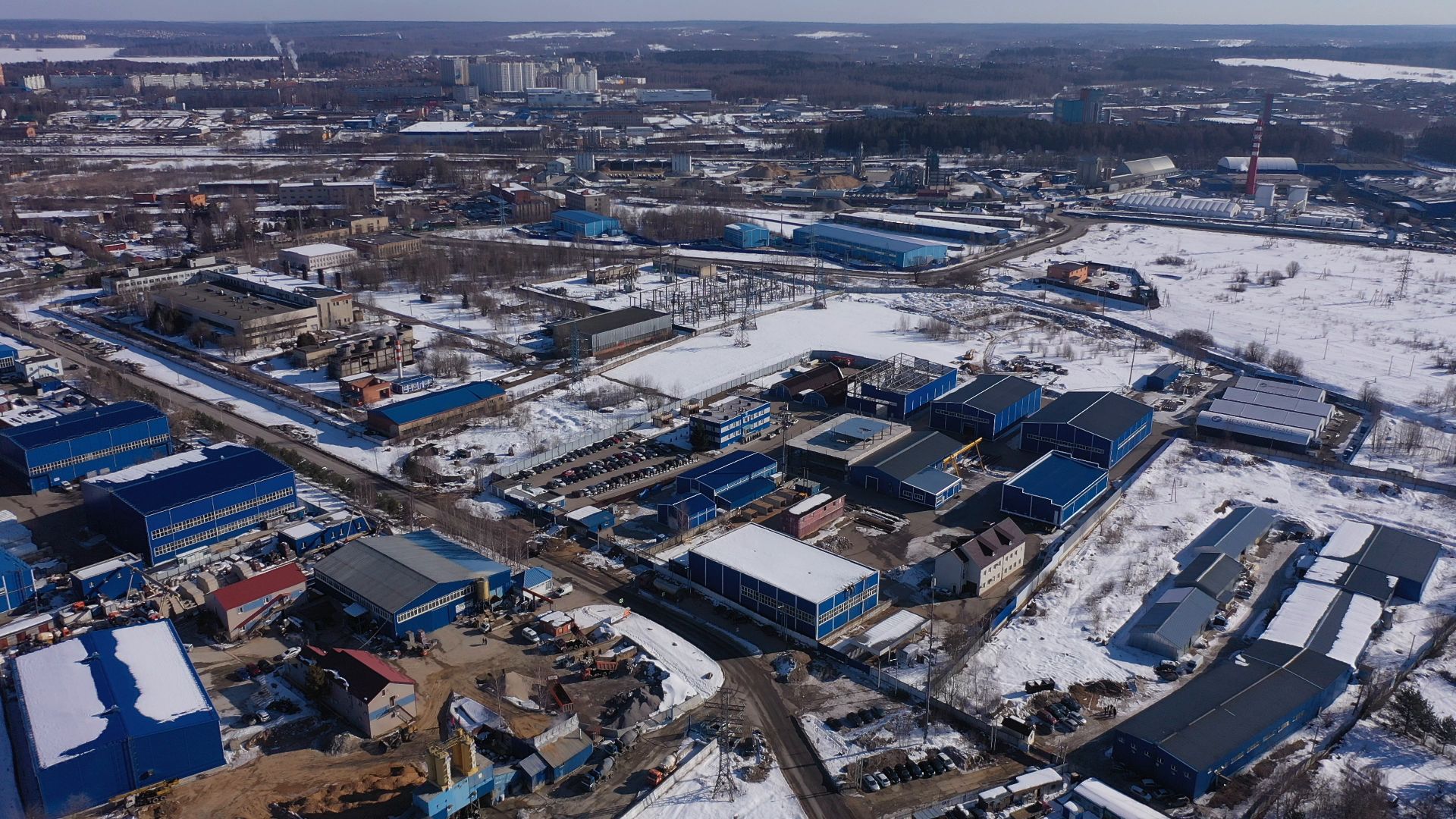 водоочистка, солнечногорск,видео с коптера,