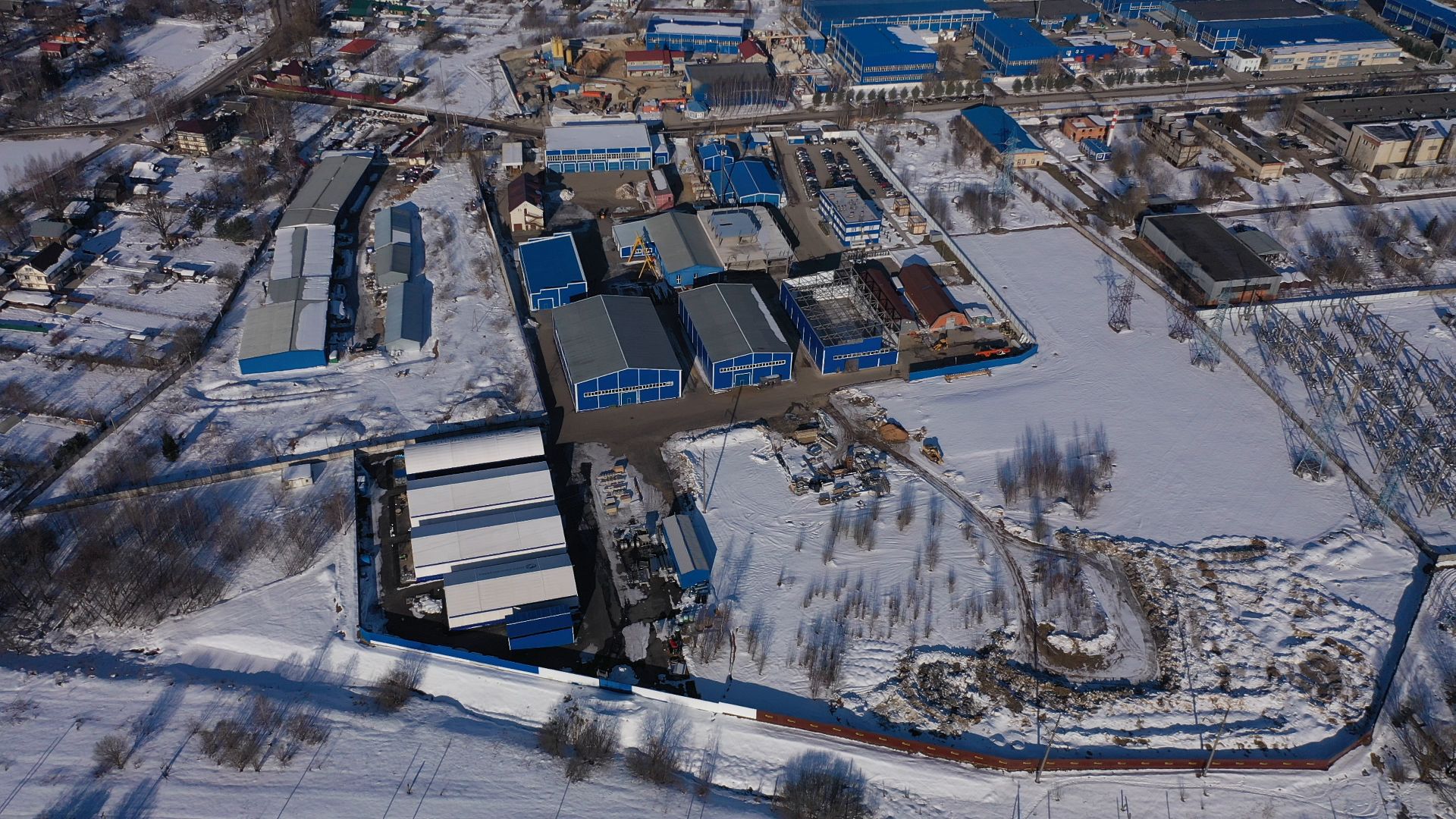 водоочистка, солнечногорск,видео с коптера,