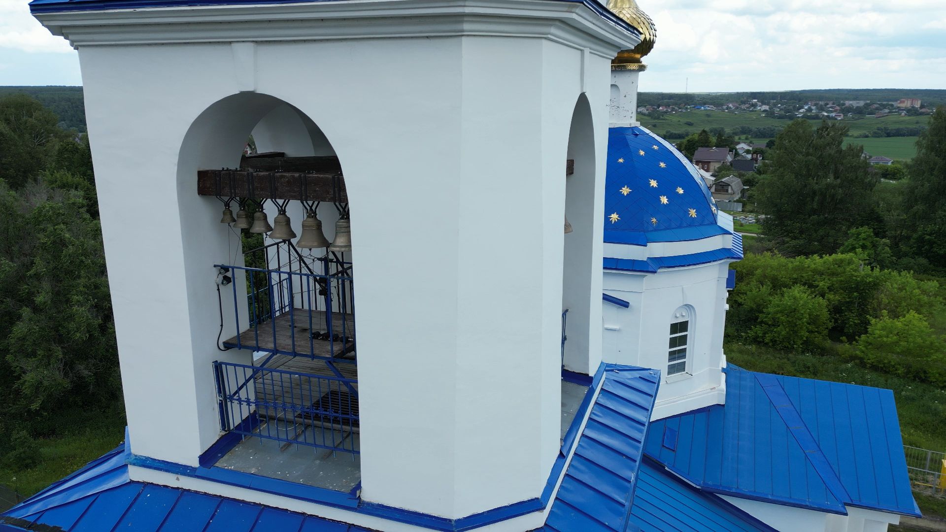 ступино, церковь,видео с коптера,