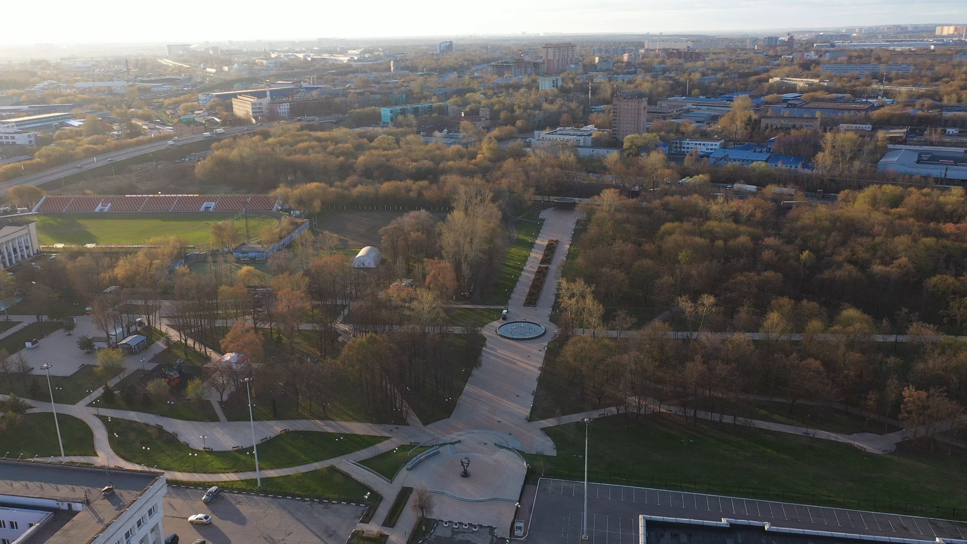 Люберцы, парк, культура,видео с коптера,