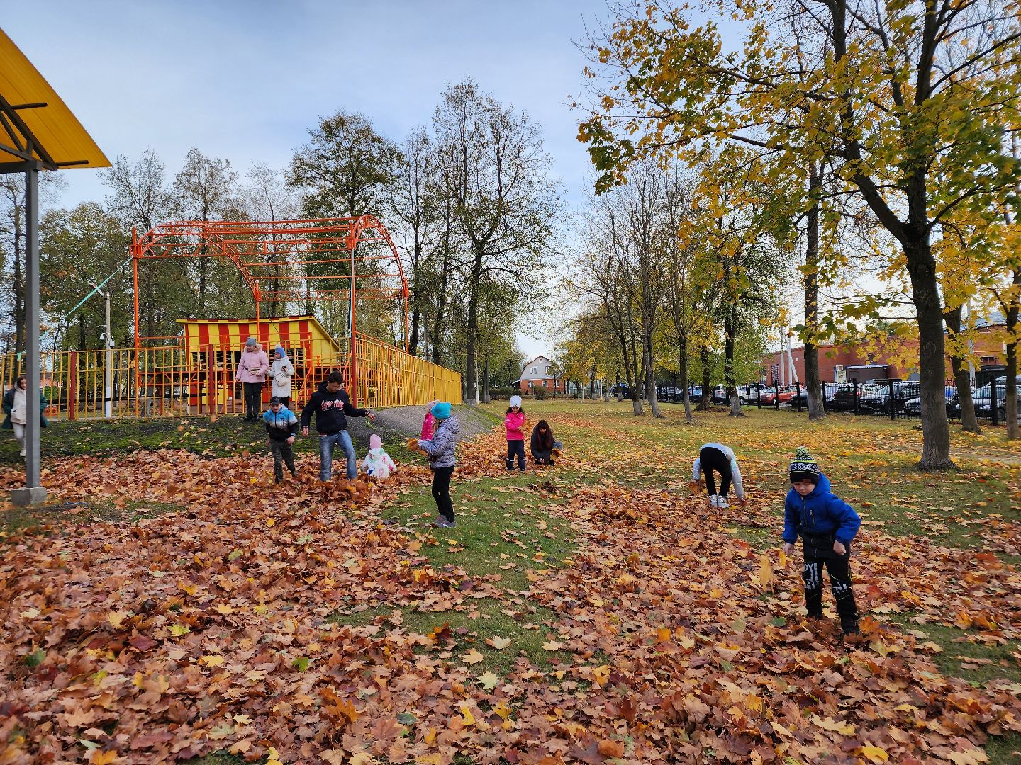 егорьевск, очень, дети, пегас, парк, осень, краски осени,