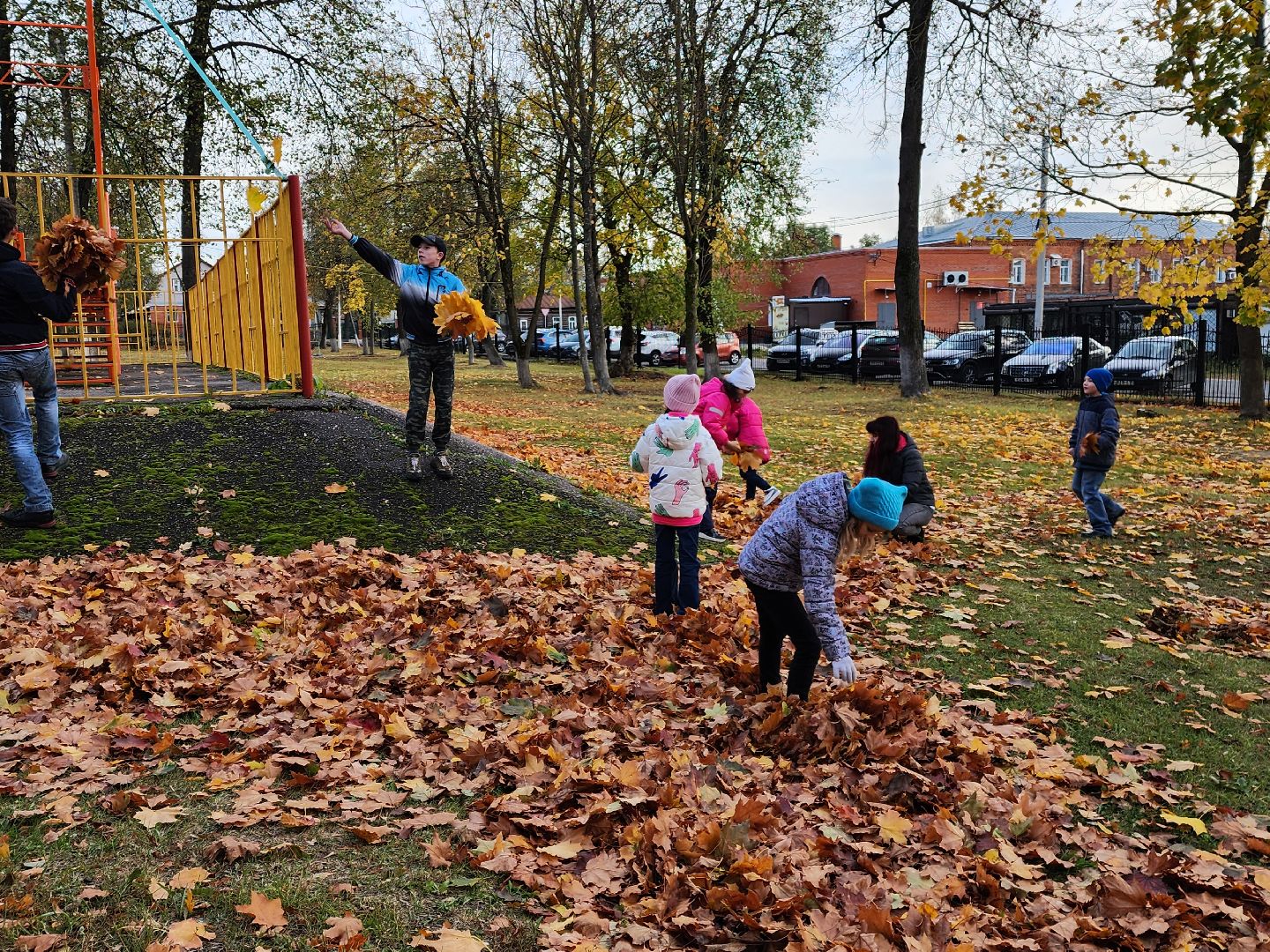 егорьевск, очень, дети, пегас, парк, осень, краски осени,
