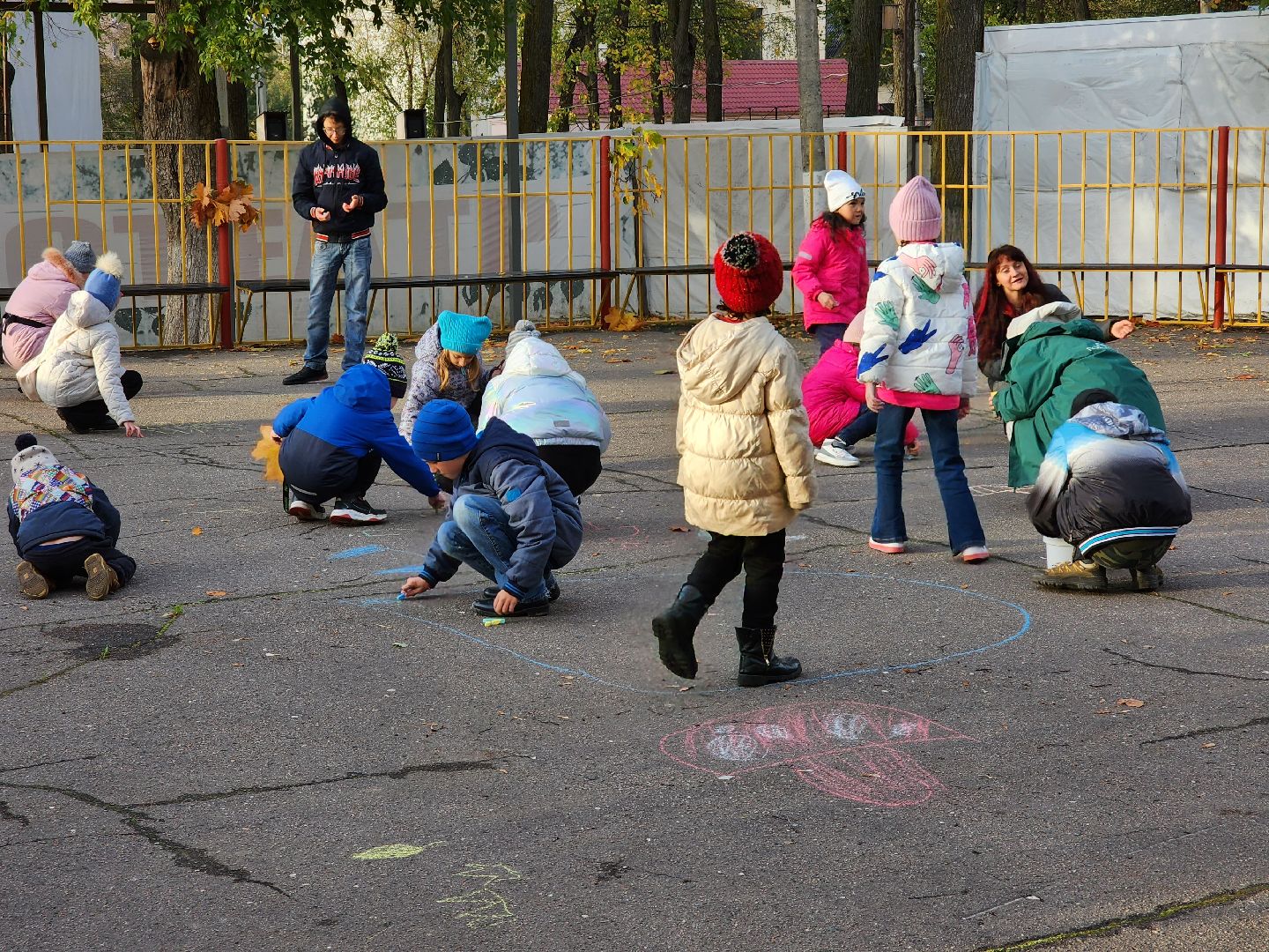 егорьевск, очень, дети, пегас, парк, осень, краски осени,