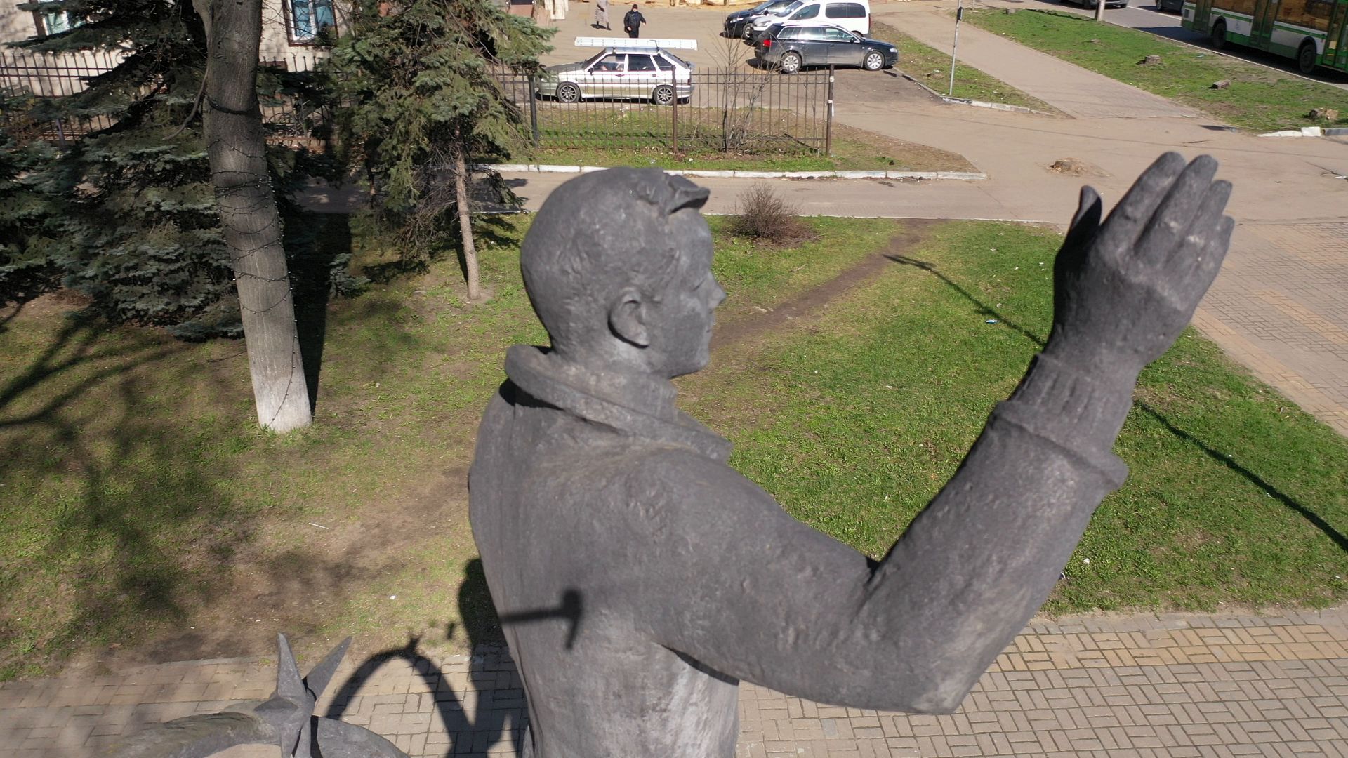 Люберцы, Гагарин, история, памятник, культура,видео с коптера,