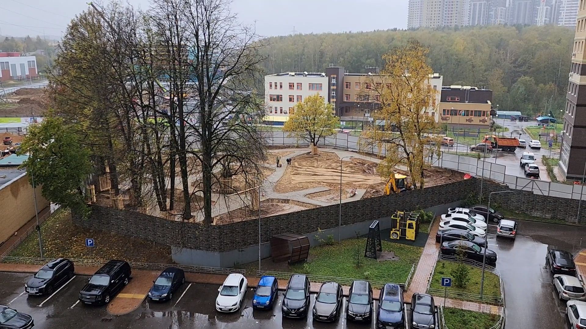 одинцово, строительство, одинбург, частный дом, сквер, благоустройство, синий домик,