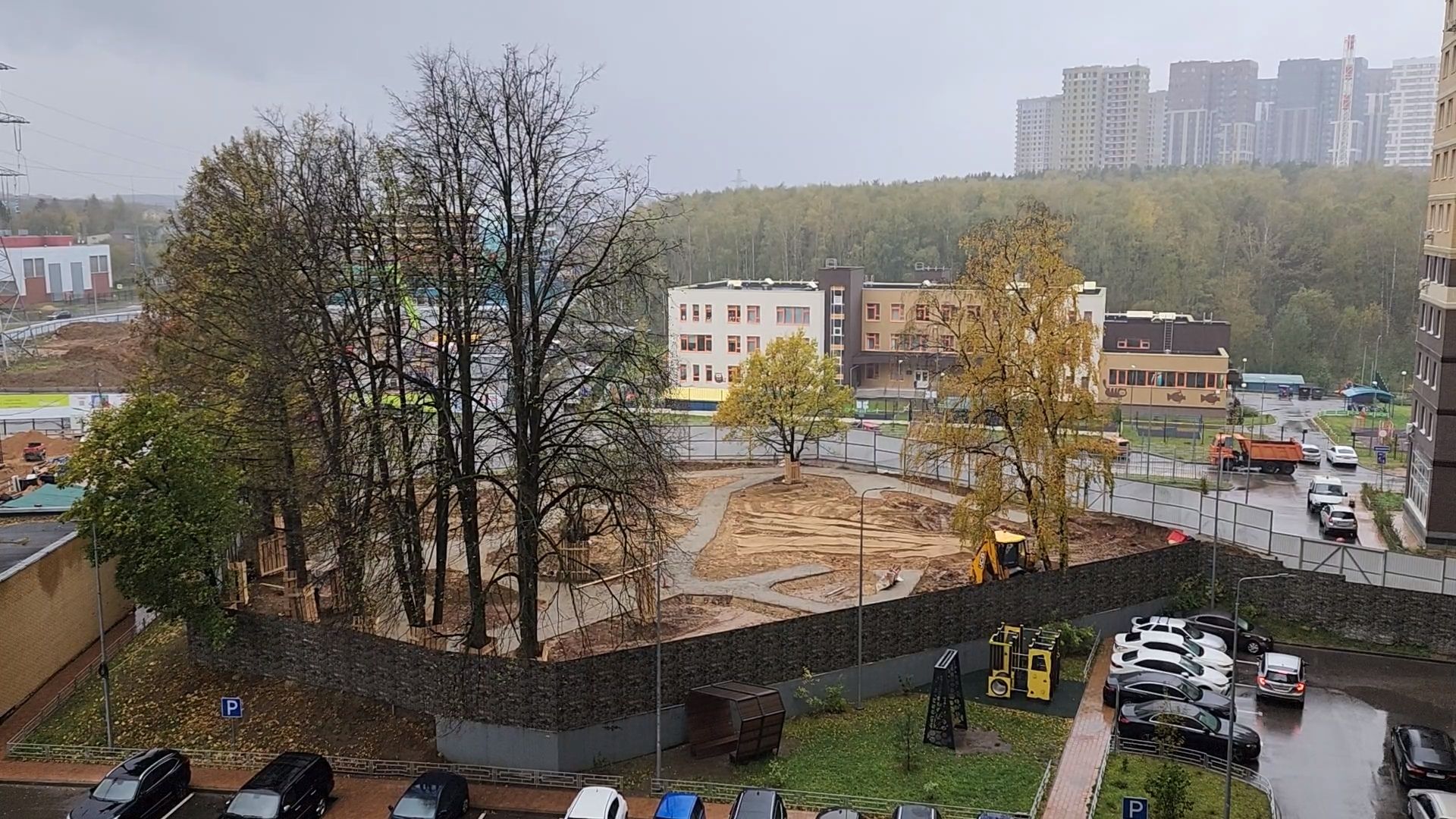 одинцово, строительство, одинбург, частный дом, сквер, благоустройство, синий домик,