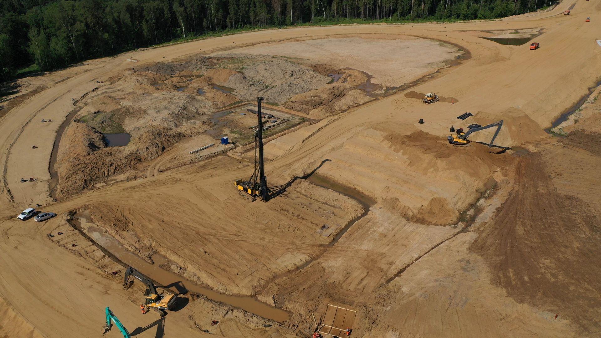 хорда, мытищи, дорога,видео с коптера,