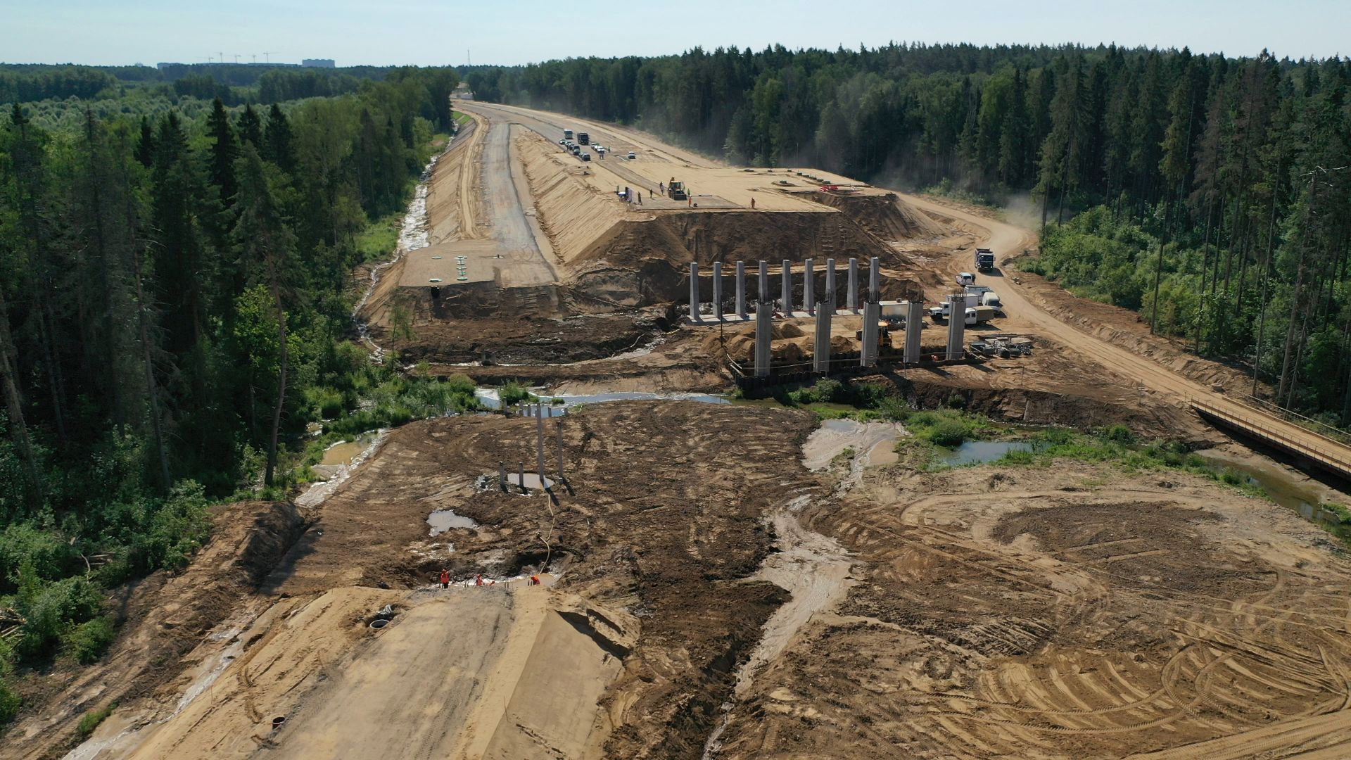 хорда, мытищи, дорога,видео с коптера,