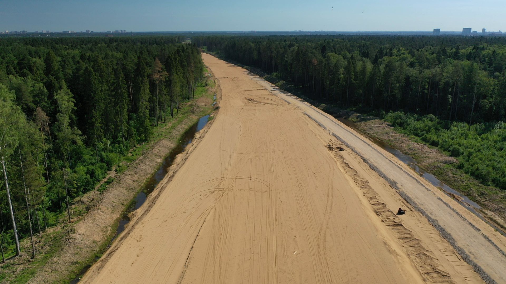 хорда, мытищи, дорога,видео с коптера,