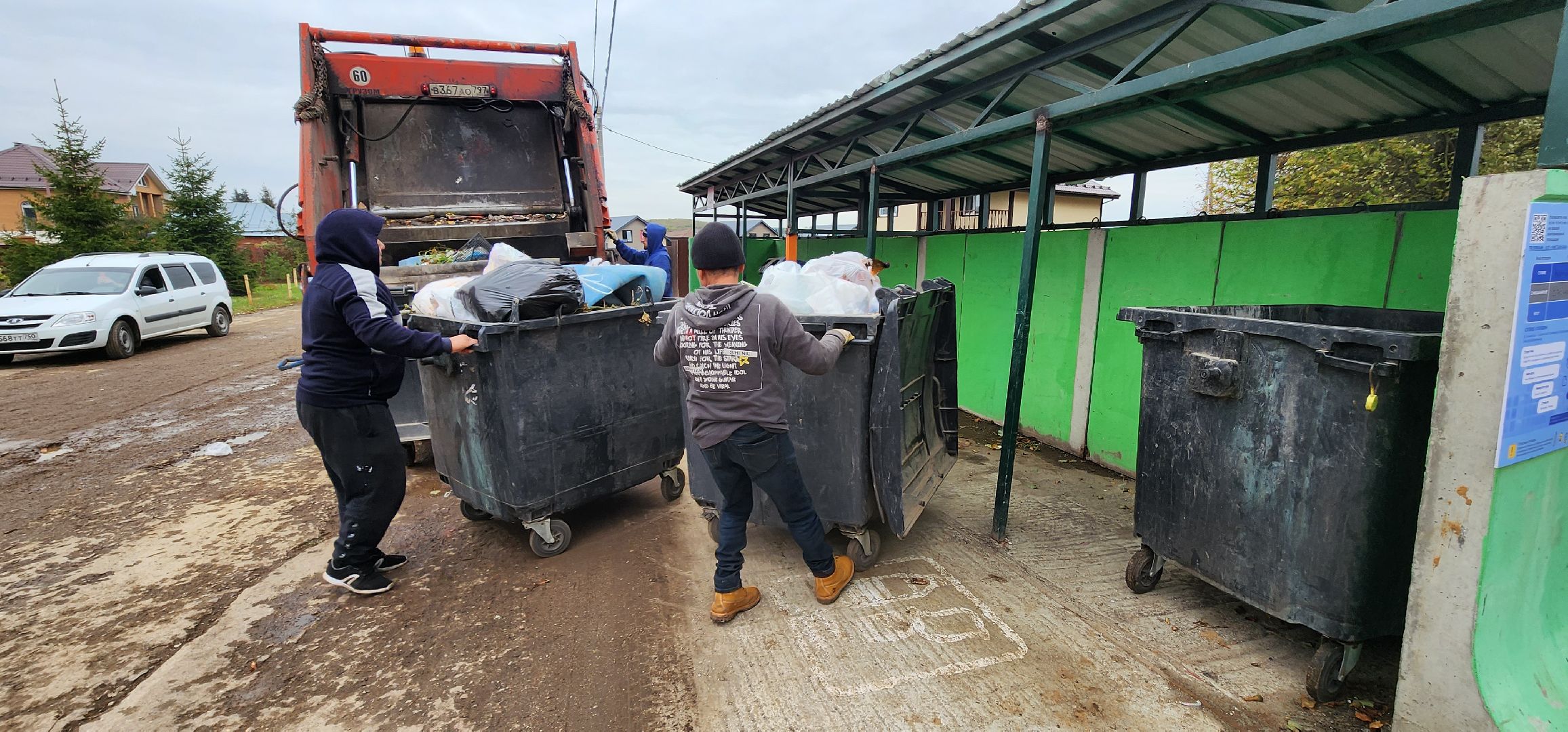 мусор на площадке, Домодедово, Растуново,