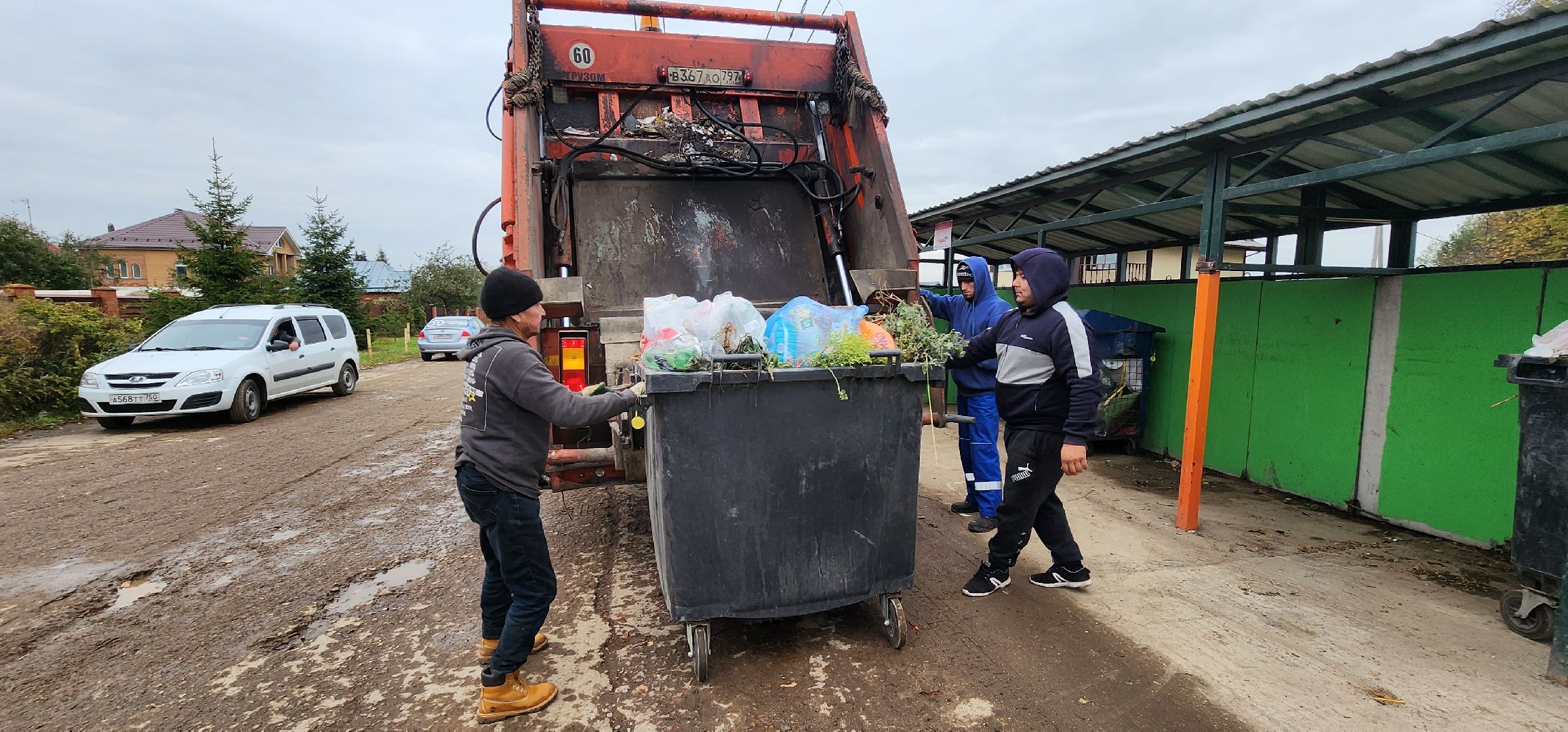 мусор на площадке, Домодедово, Растуново,
