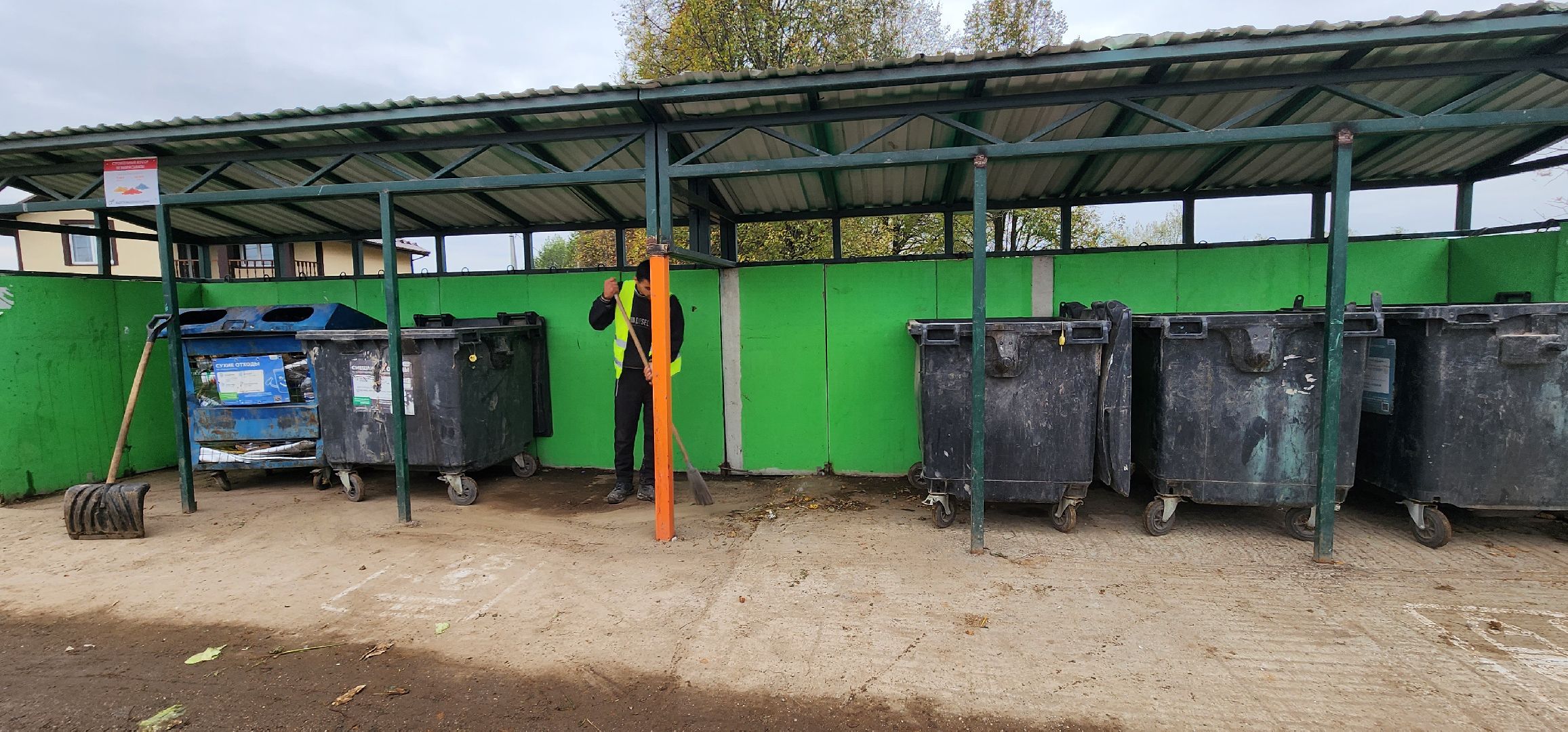 мусор на площадке, Домодедово, Растуново,