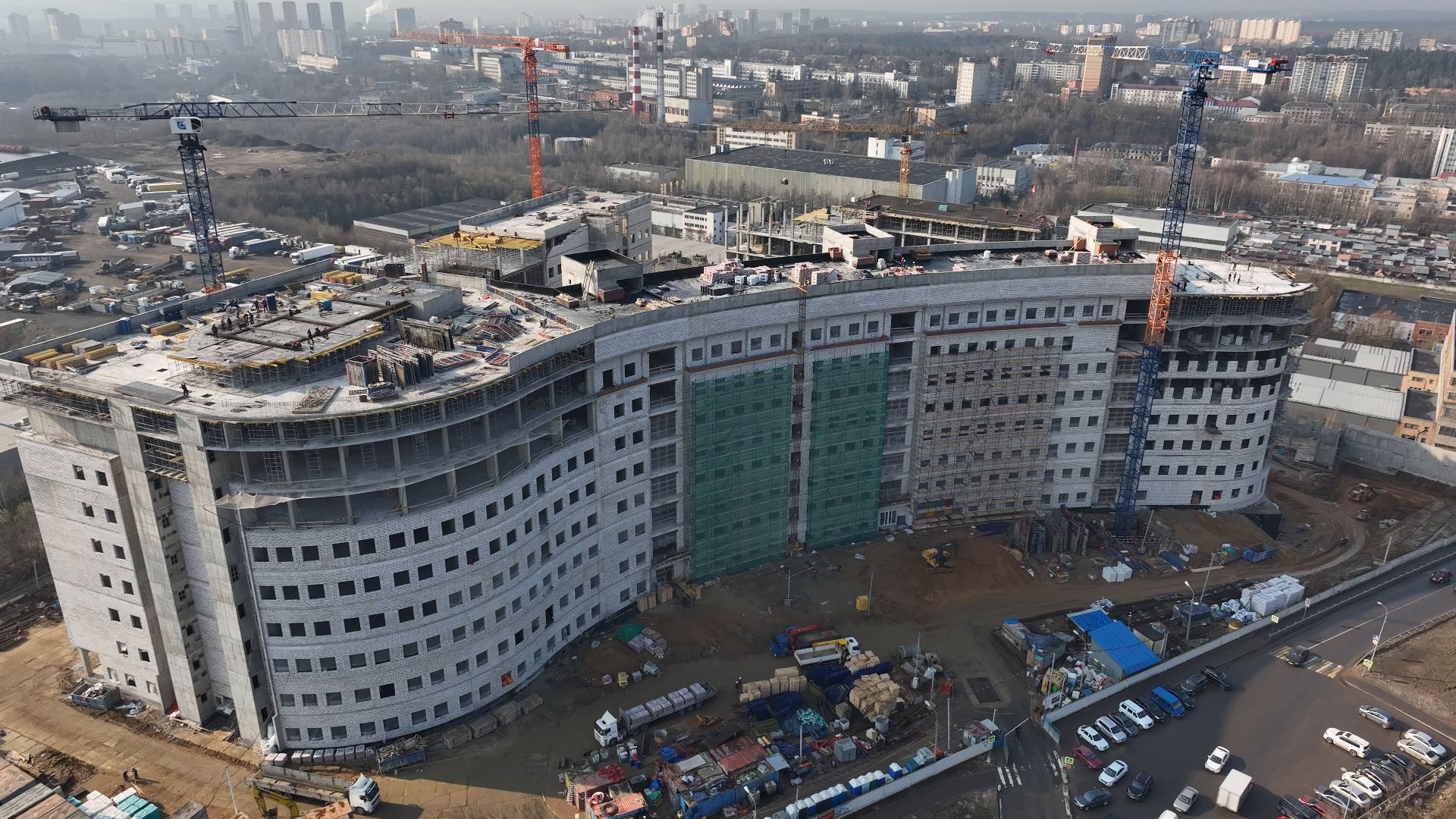 больница, красногорск, дети,видео с коптера,