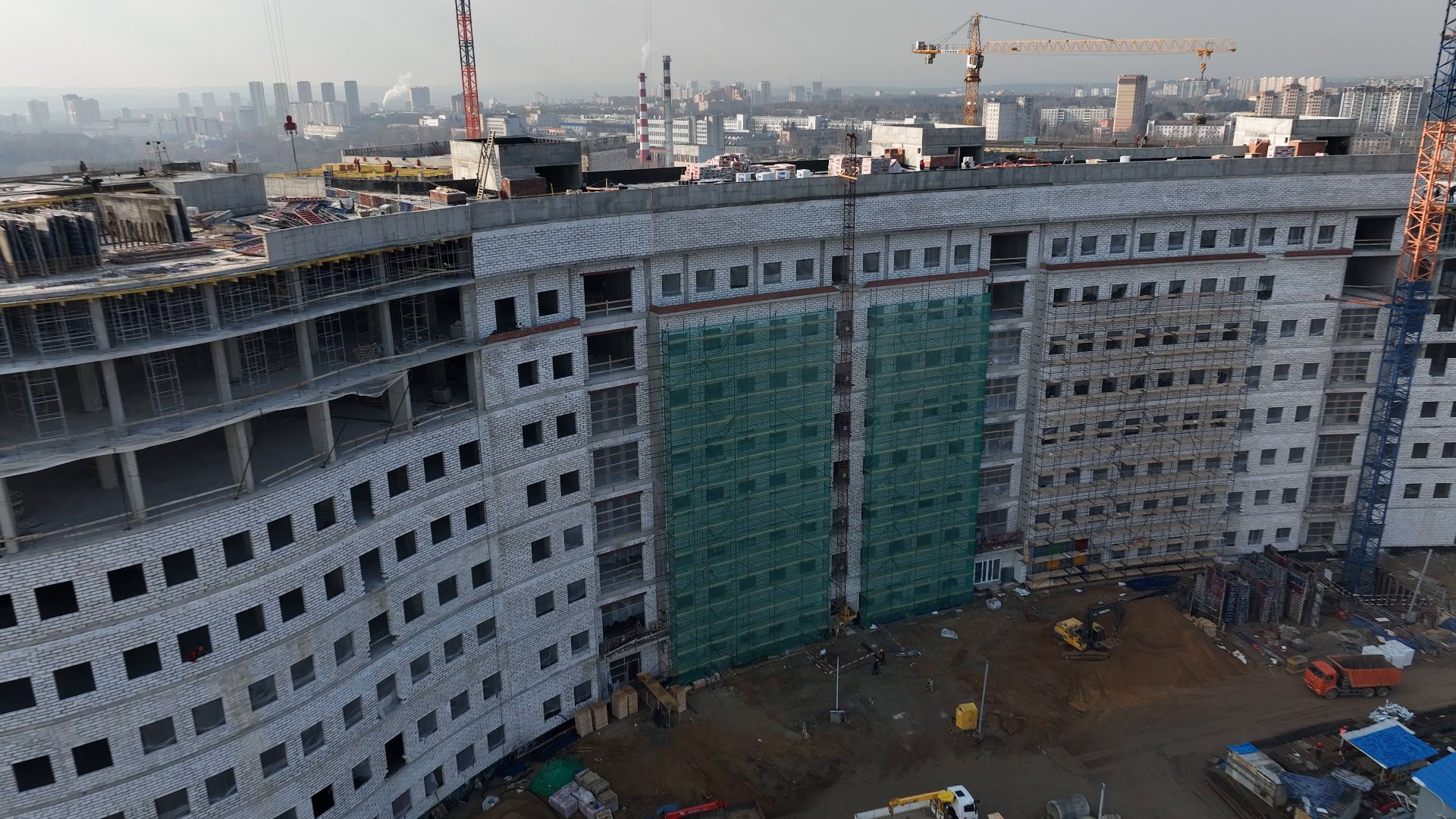 больница, красногорск, дети,видео с коптера,